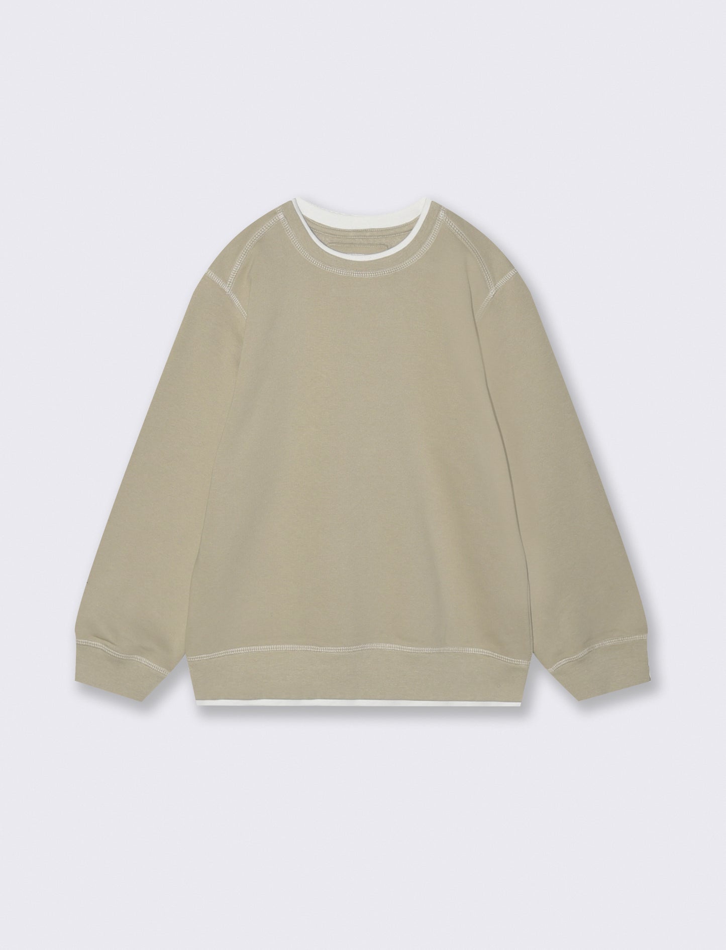 FELPA GIROCOLLO - Beige