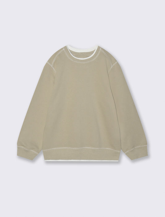 FELPA GIROCOLLO - Beige