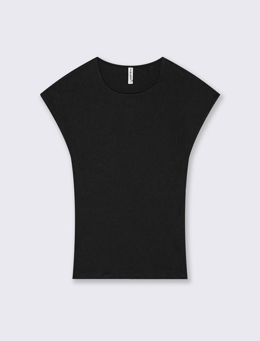 T-Shirt Manica Ad Aletto Basic - Nero