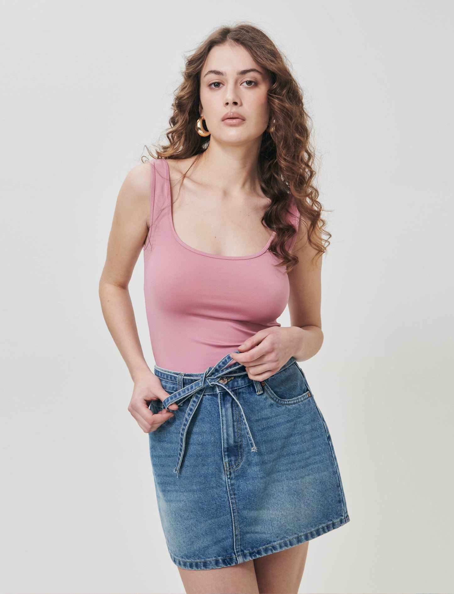 Body Sleeveless and Basic Body - Pink