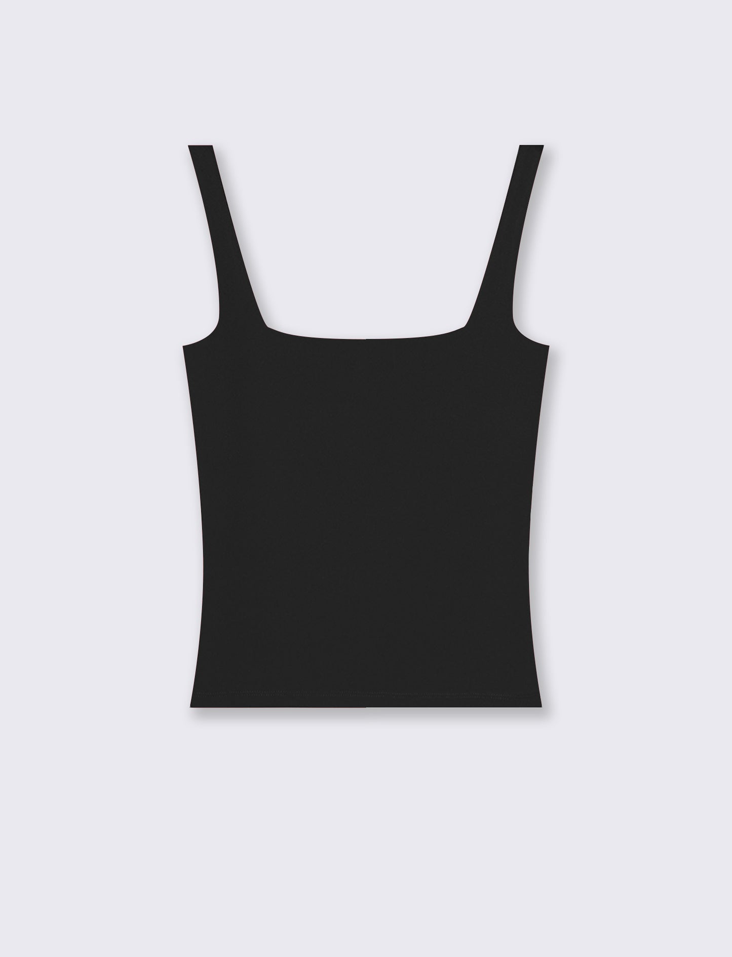 Top con spallina larga e scollo V cut-out - Nero