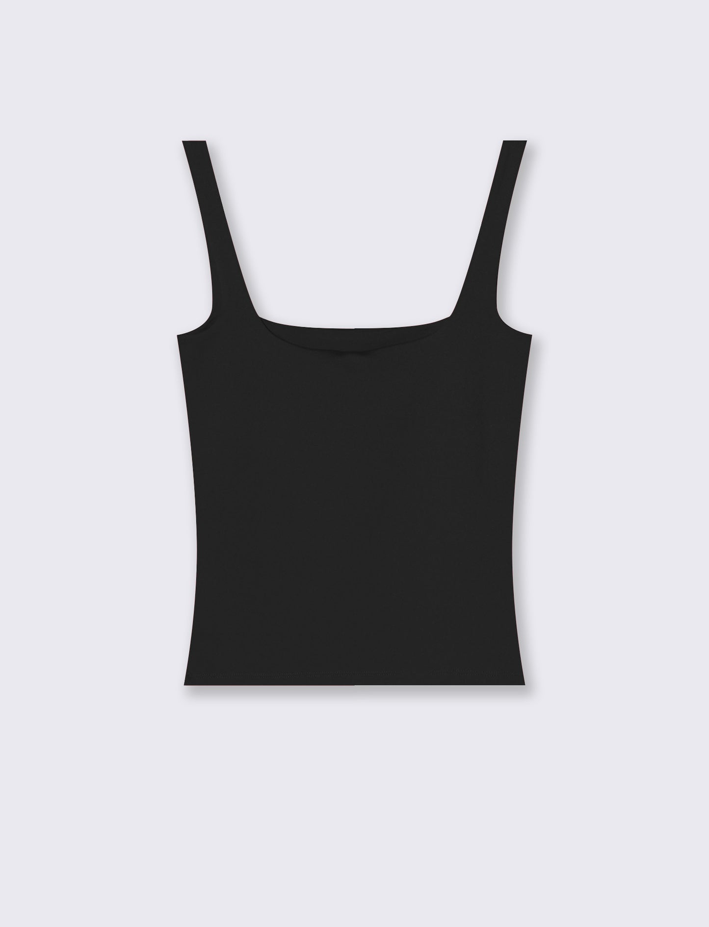 Top con spallina larga e scollo V cut-out - Nero