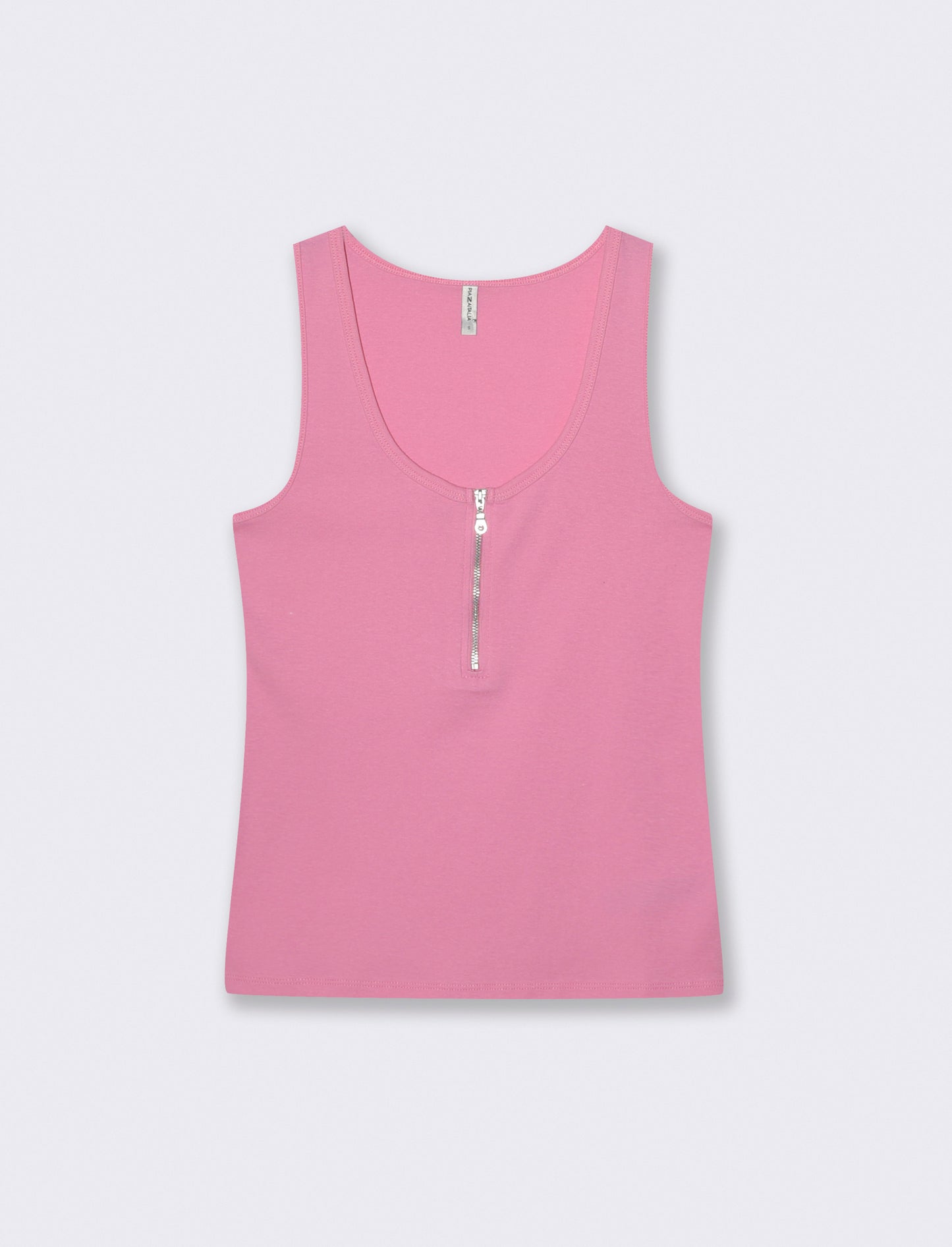 Canotta a coste con zip - Rosa big bubble