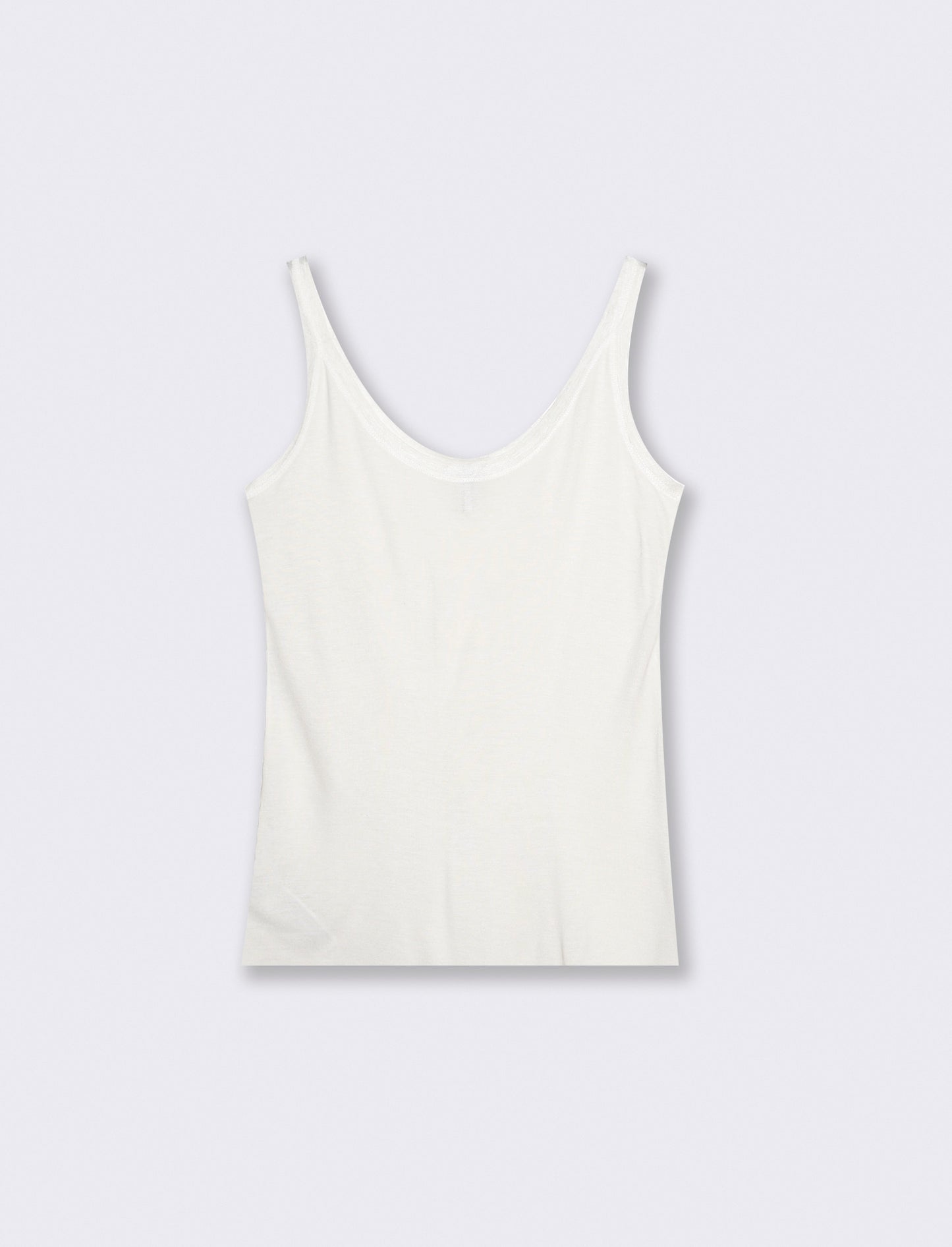 Top con inserti in mesh e bretelle - Avorio