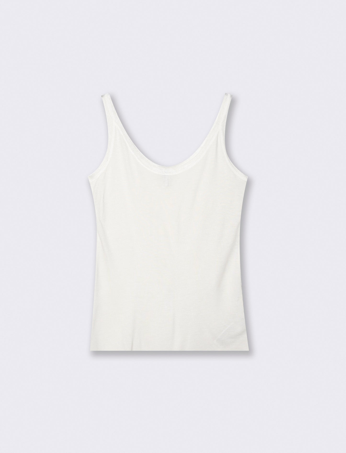 Top con inserti in mesh e bretelle - Avorio
