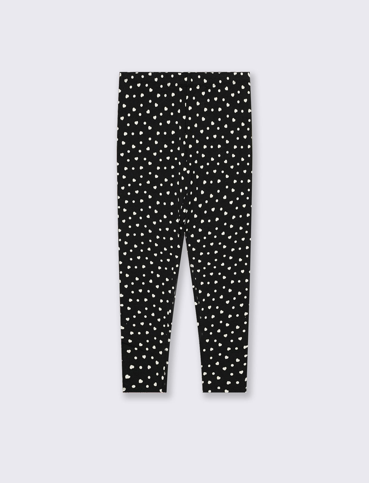Leggings lungo con stampa all over - Nero