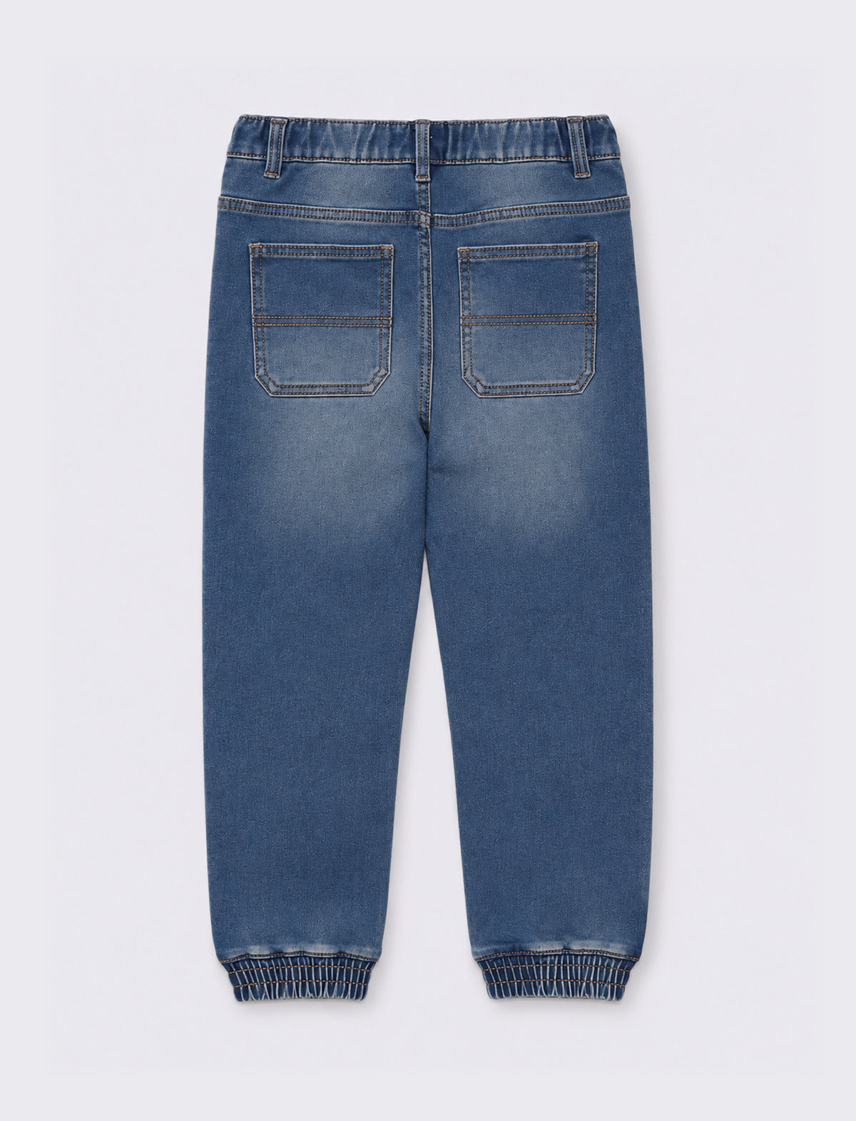 Jogger in tessuto effetto denim. - Denim