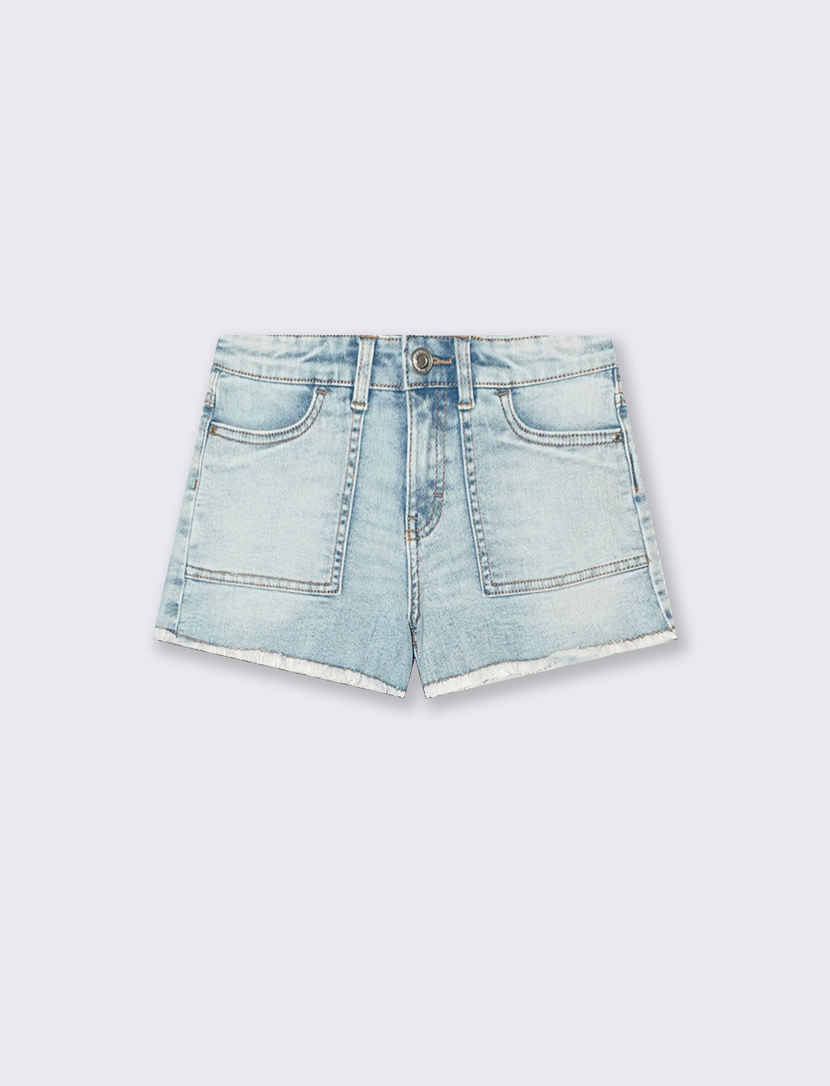 Short in denim elastico. - Denim chiaro