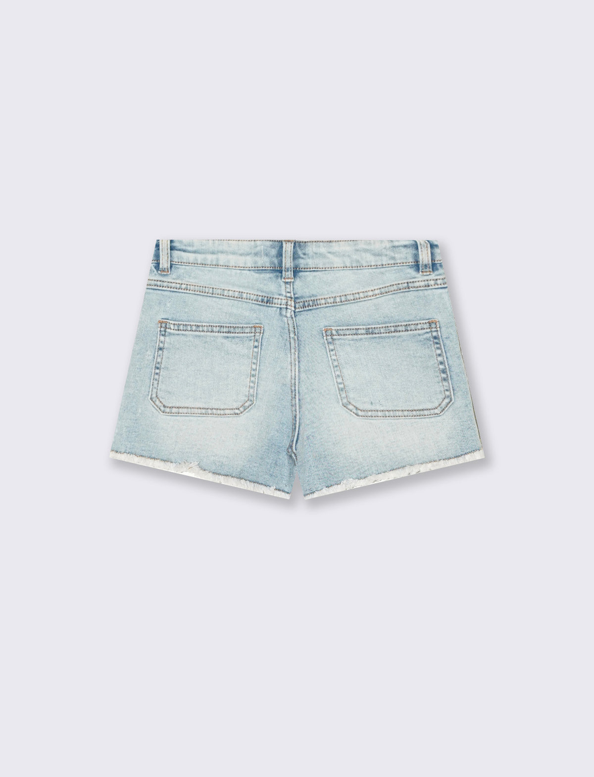Short in denim elastico. - Denim chiaro