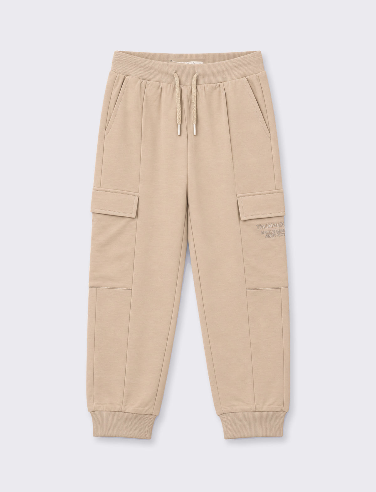 JOGGER CON TASCONI - Beige