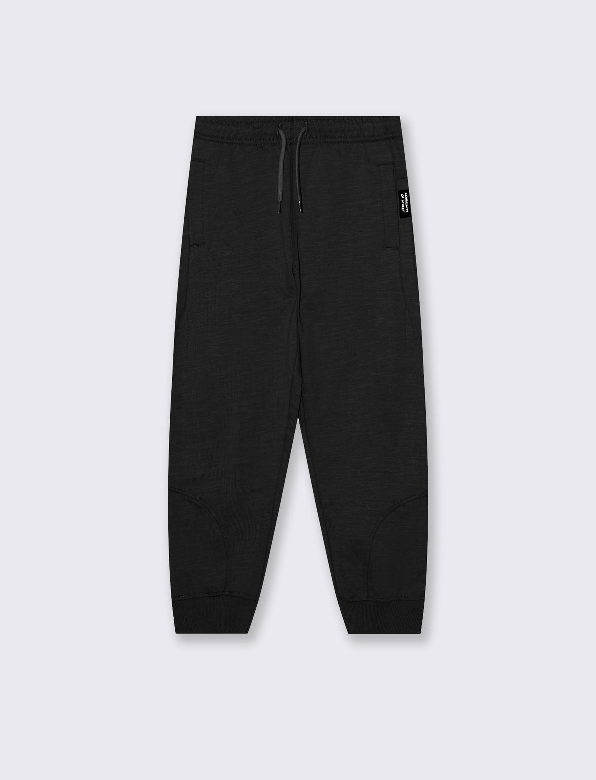 Jogger  in felpa fiammata - Nero