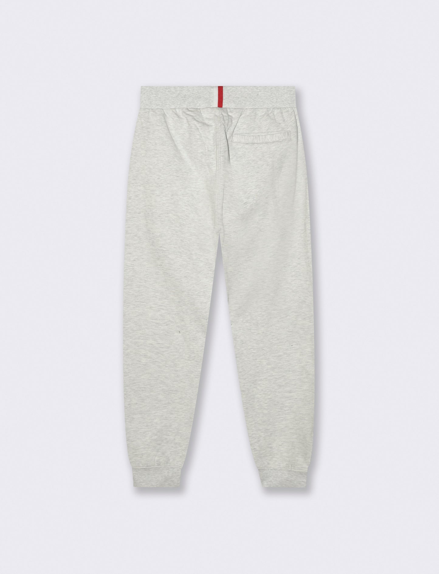 PANTALONI JOGGER IN FELPA CON RICAMO - Grigio mel.