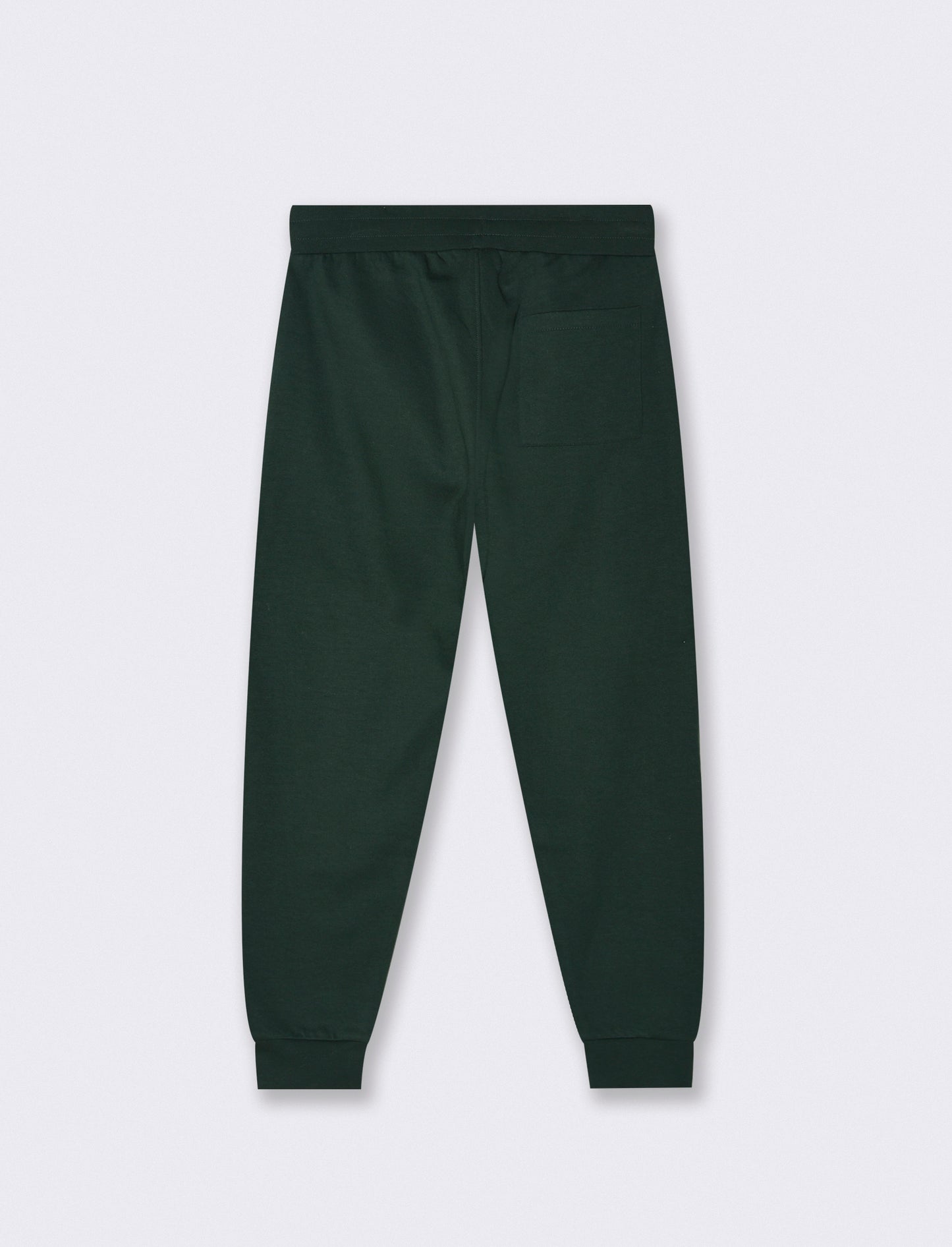 PANTALONI JOGGER IN FELPA CON STAMPA FLOCK - Verde scuro