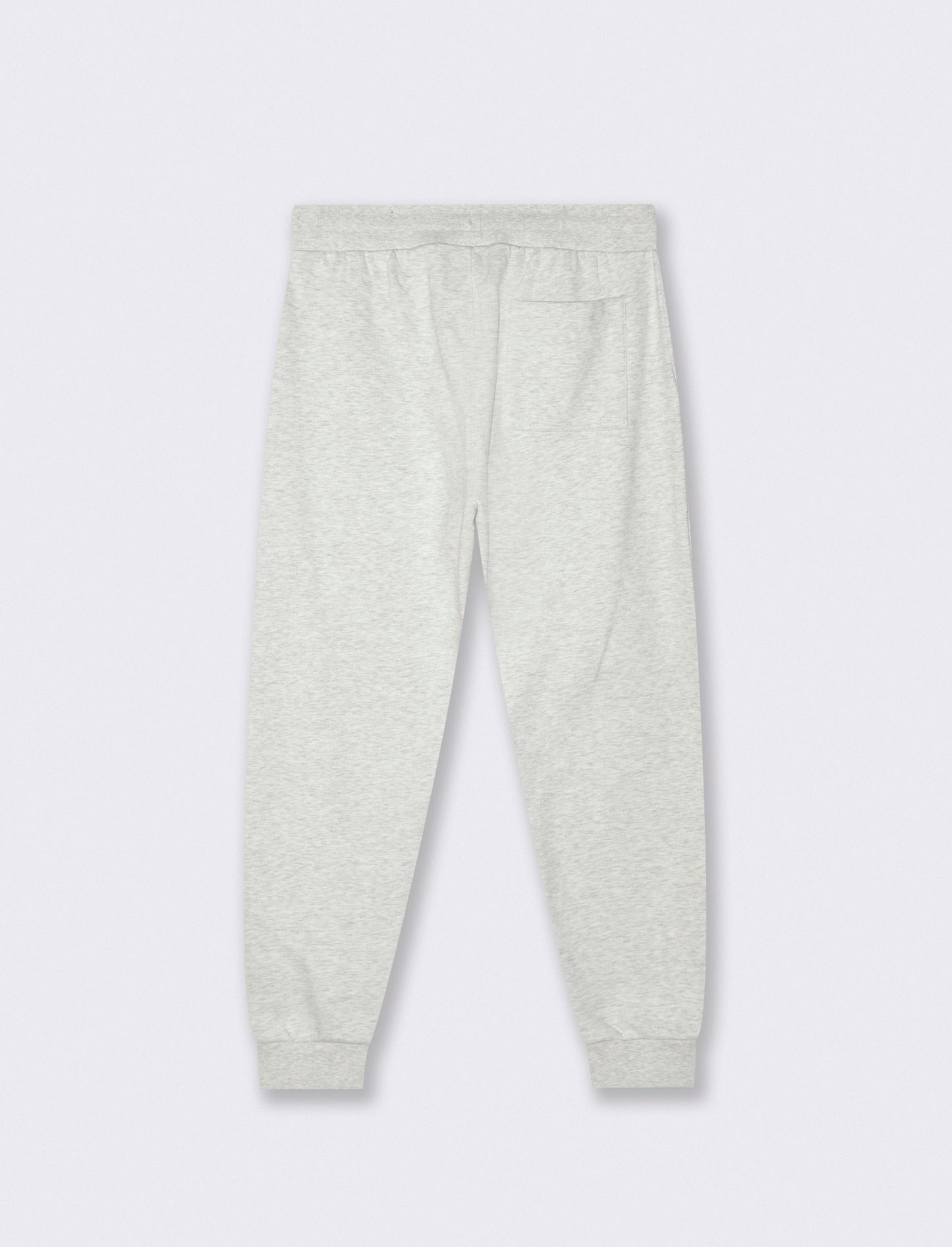PANTALONI JOGGER IN FELPA CON STAMPA FLOCK - Grigio mel.