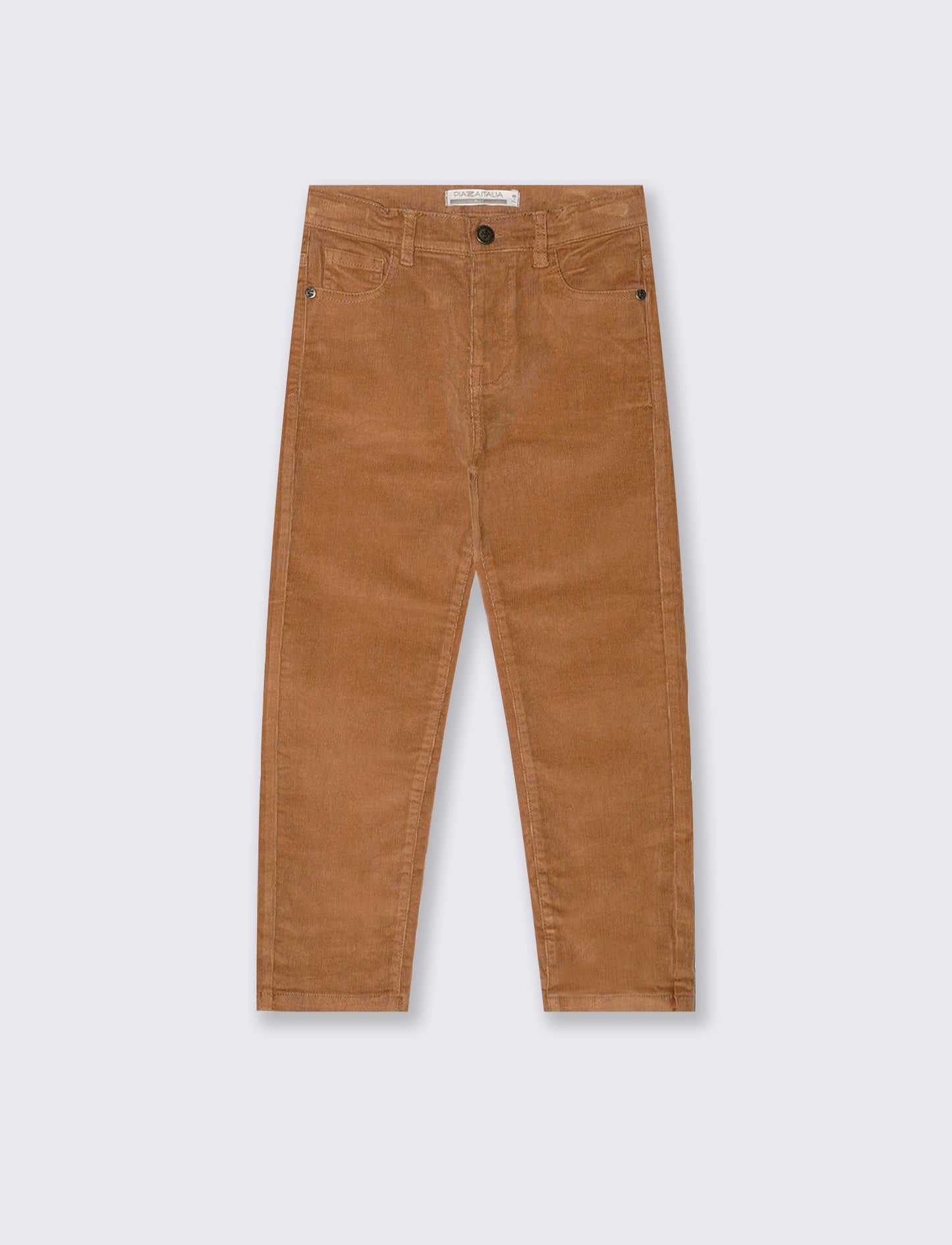 Pantalone 5 tasche in velluto a coste. - Beige