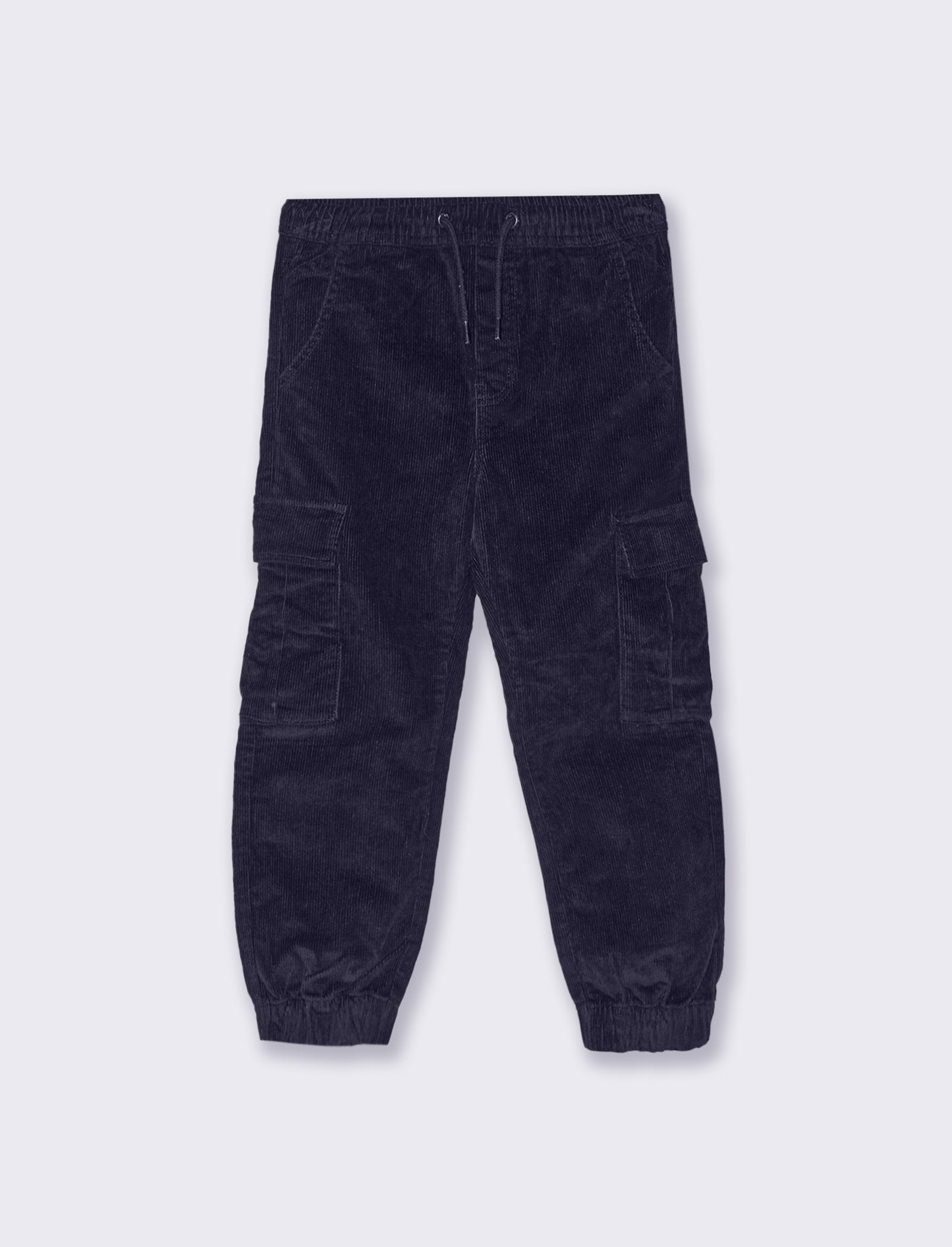 Jogger in velluto a coste. - Blu
