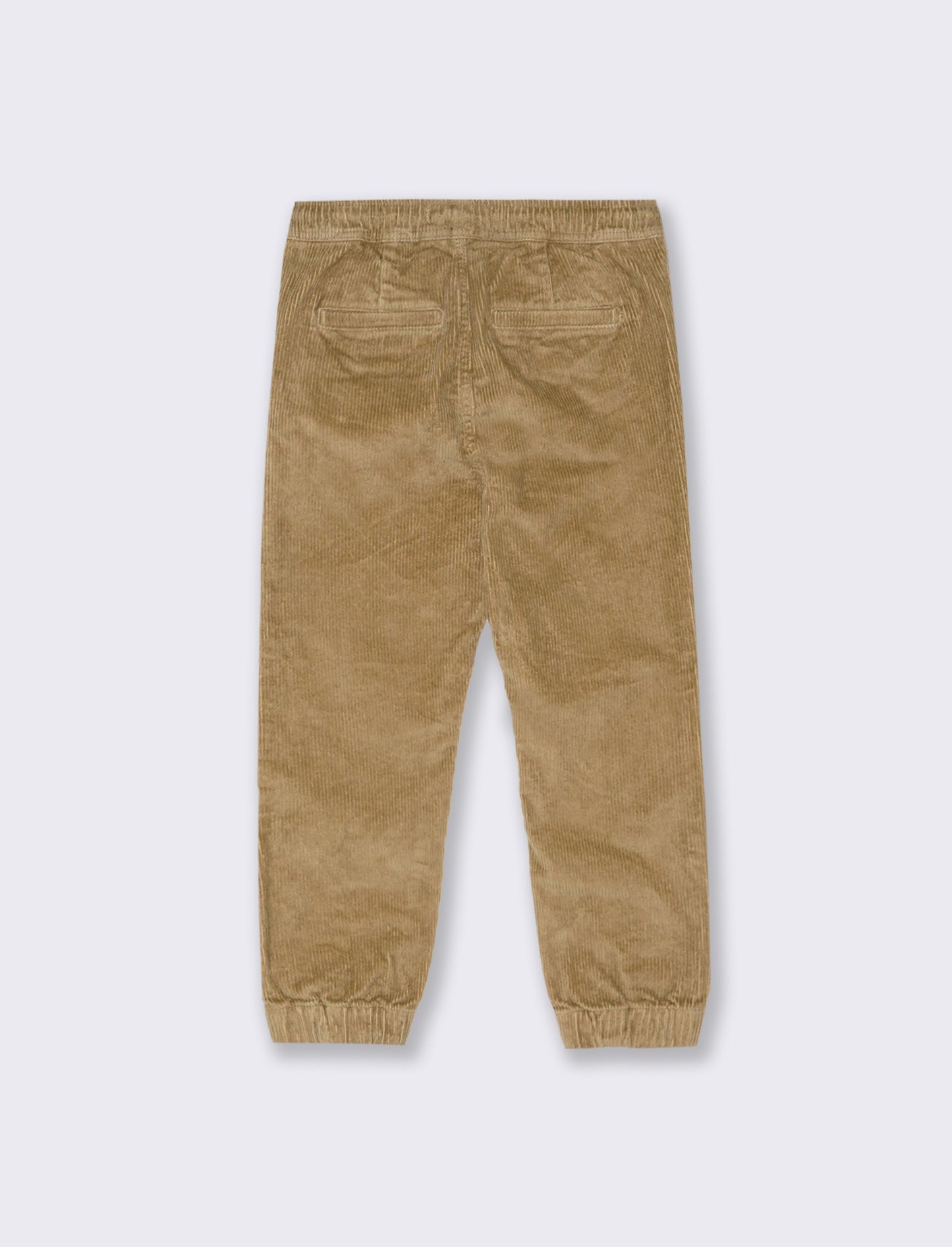 Jogger in velluto a coste. - Beige