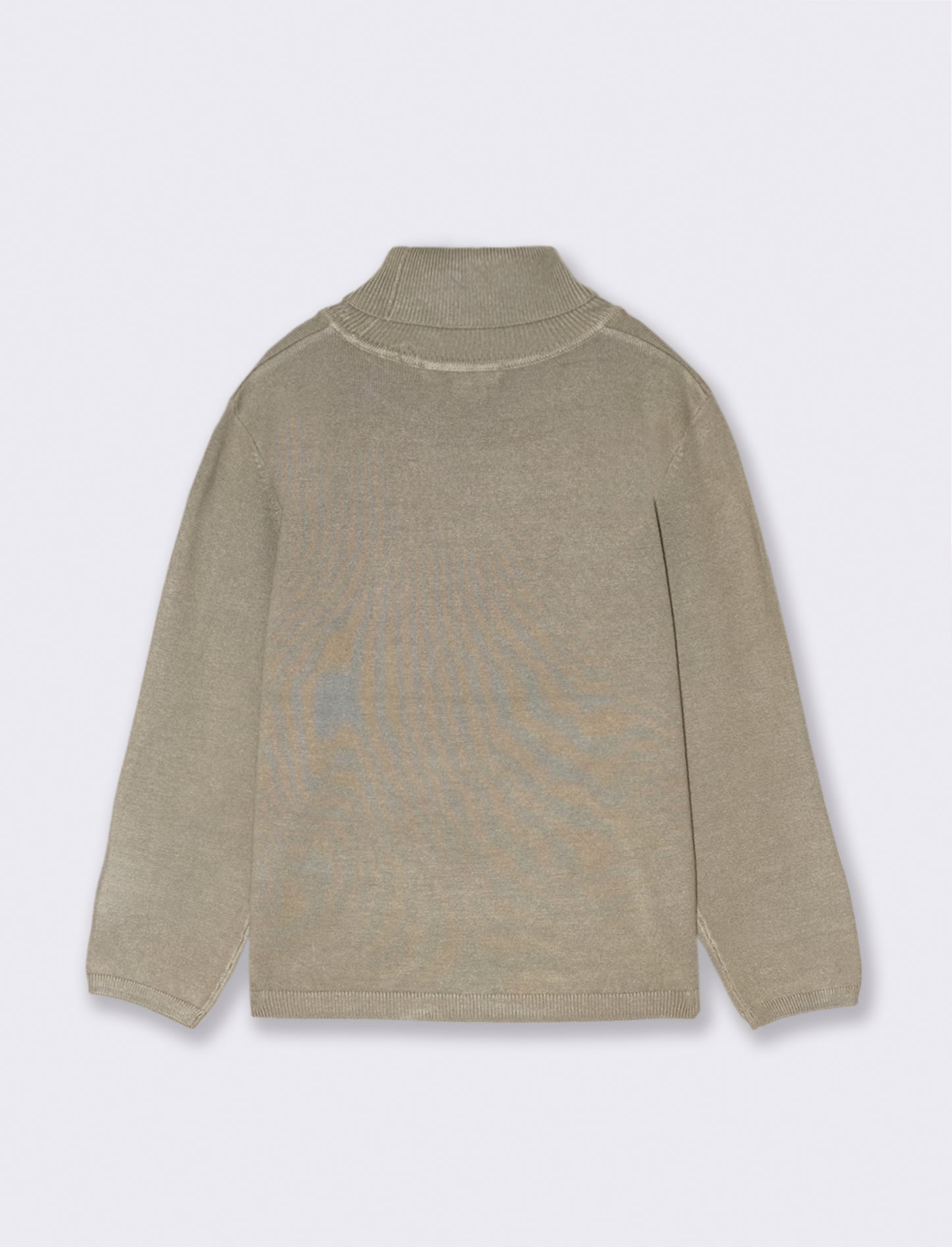 MAGLIA COLLO ALTO viscosa nylon - Verde