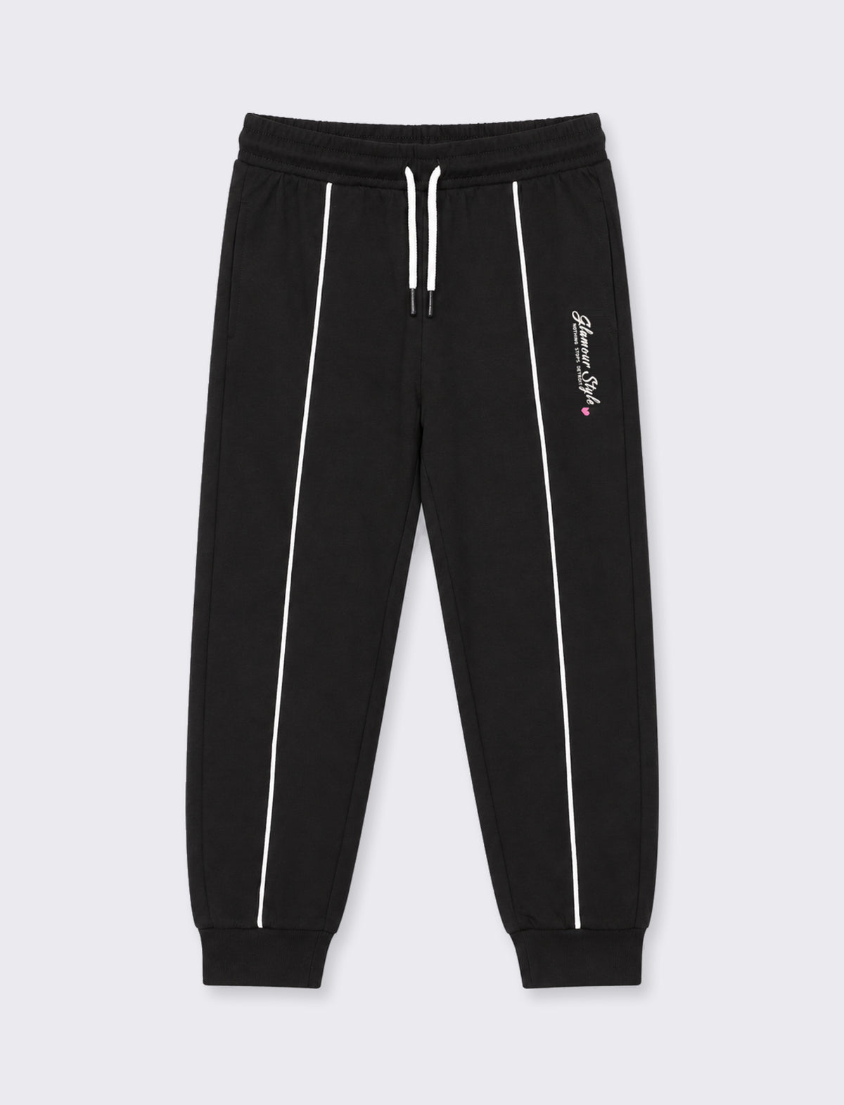 Jogger in jersey. - Nero