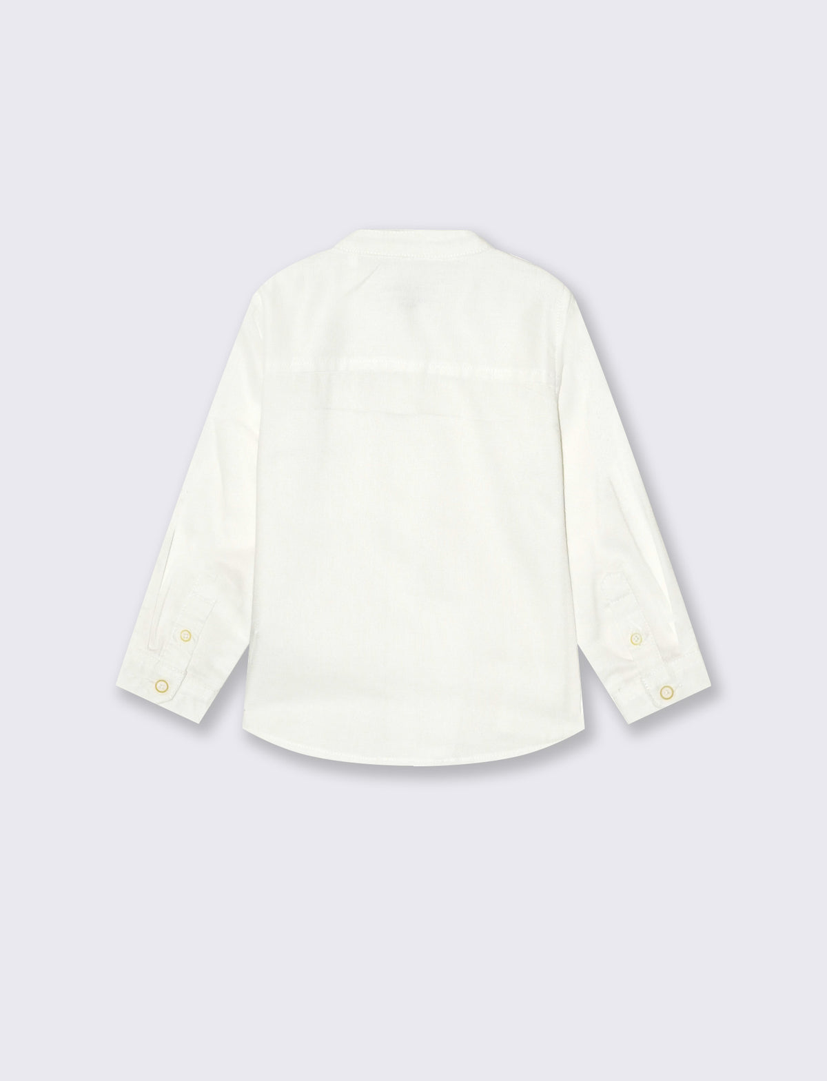 Camicia modello alla coreana - Bianco latte