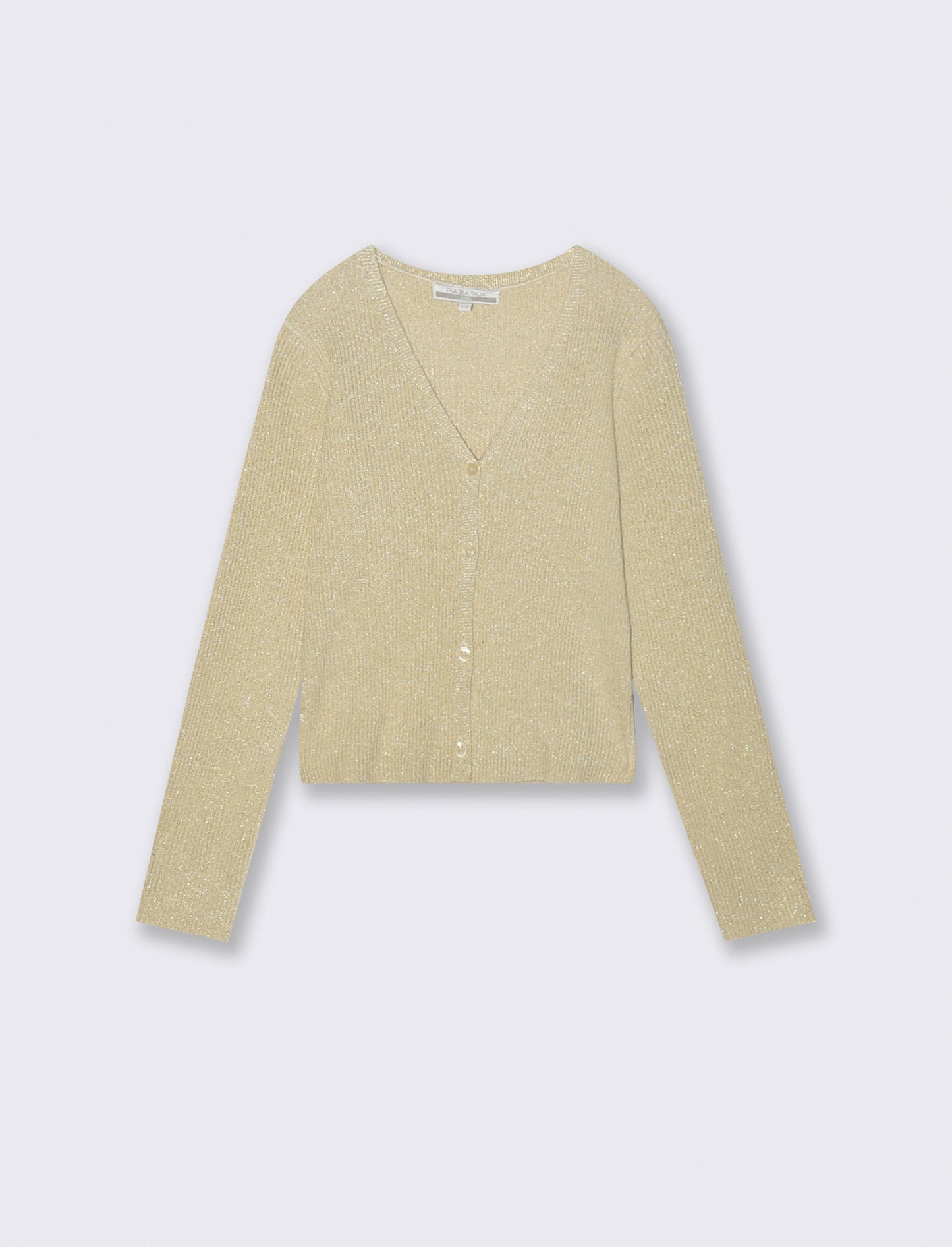 Maglia cardigan scollo a V - Beige
