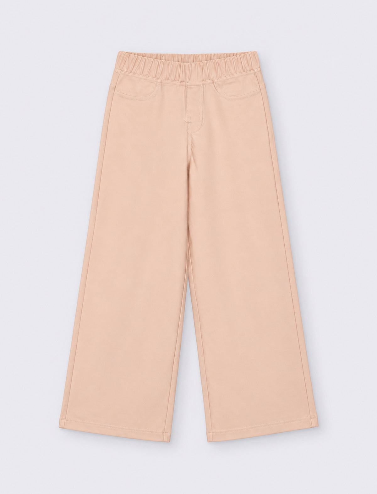 Pantalone gamba ampia - Beige