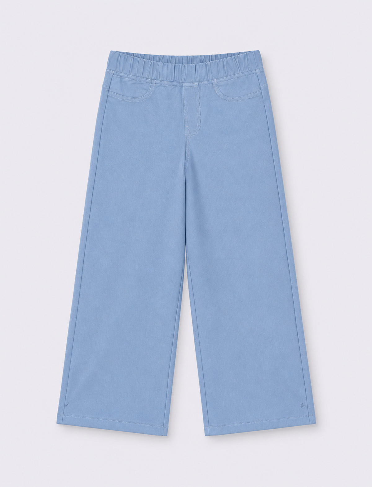 Pantalone gamba ampia - Azzurro