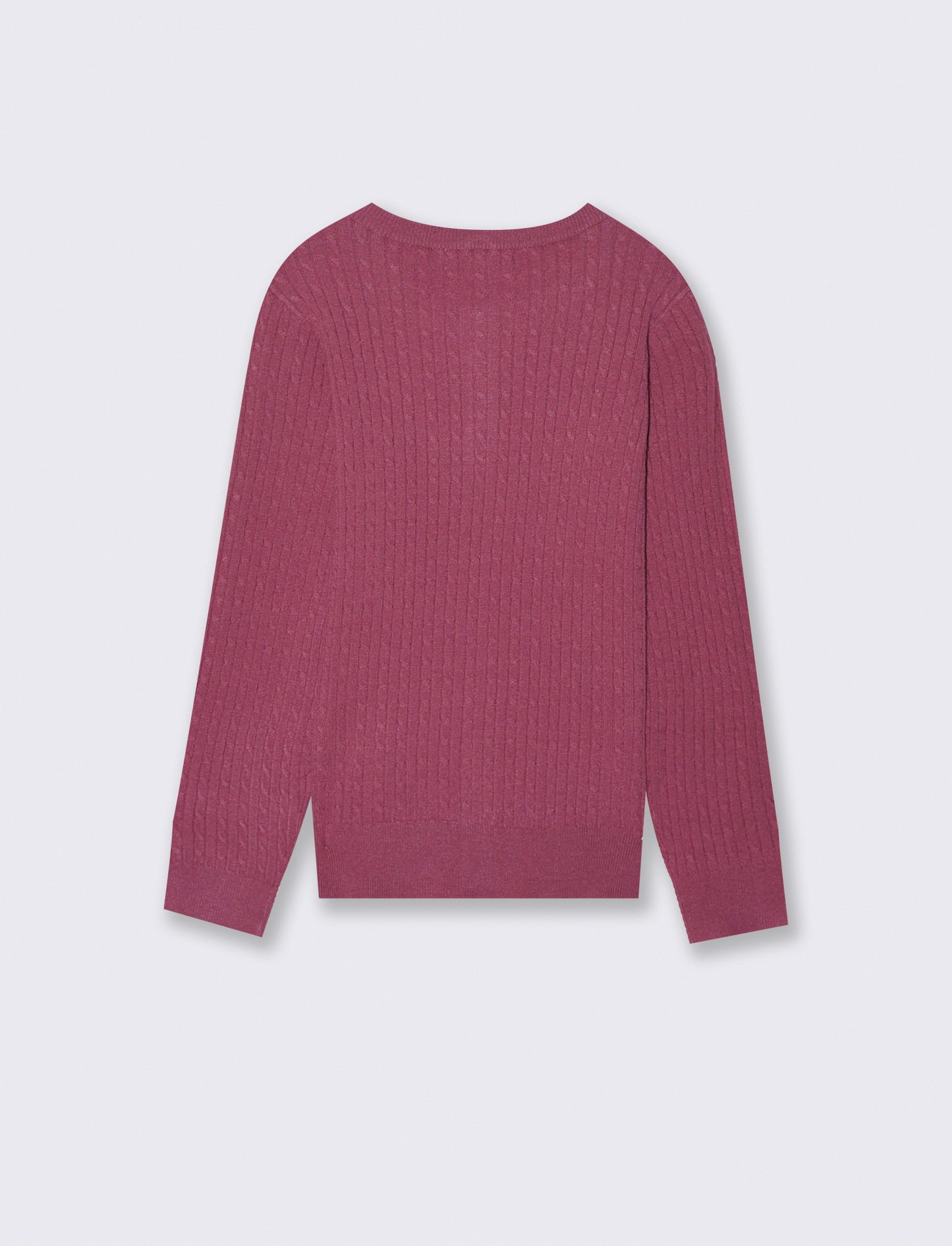 Cardigan girocollo - Viola malva