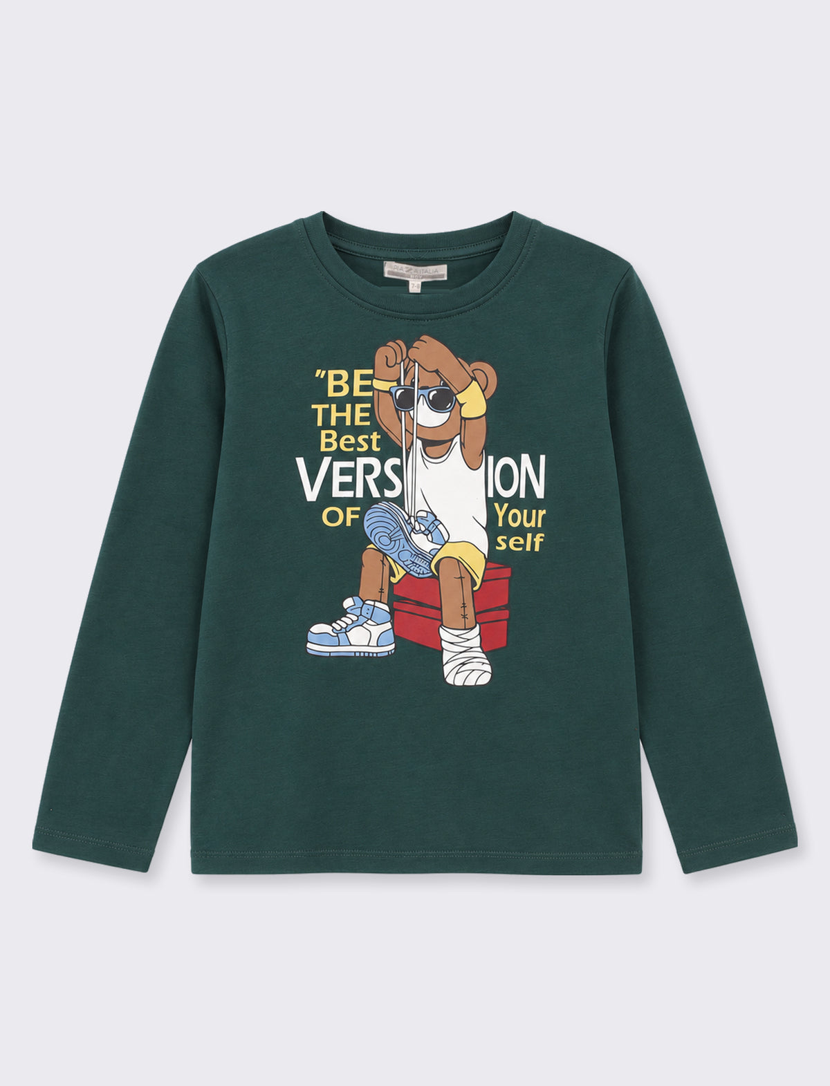 T-shirt in cotone - Verde bottiglia