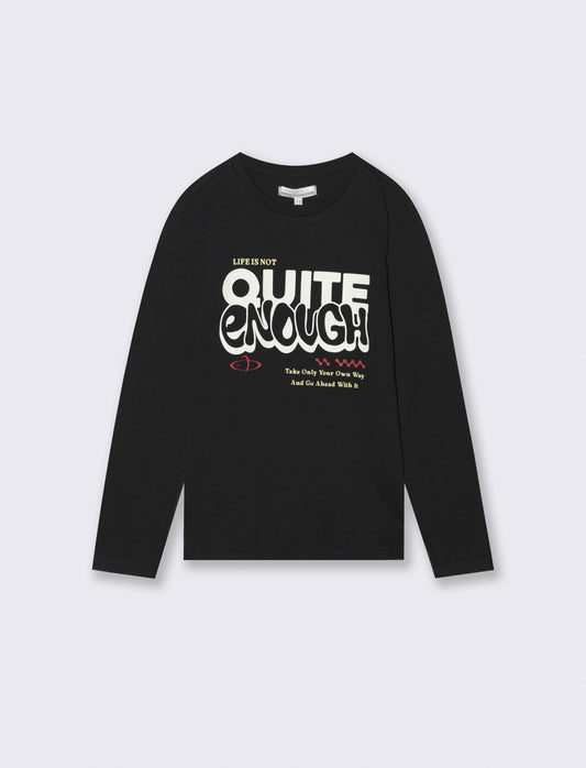 T-SHIRT MANICA LUNGA - Nero