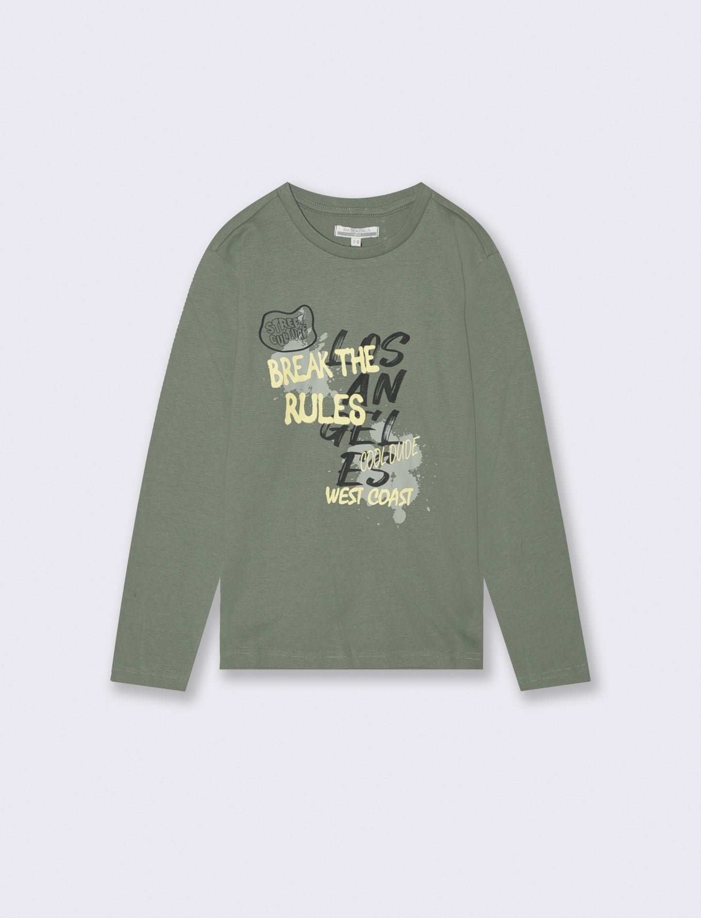 T-SHIRT MANICA LUNGA - Verde salvia