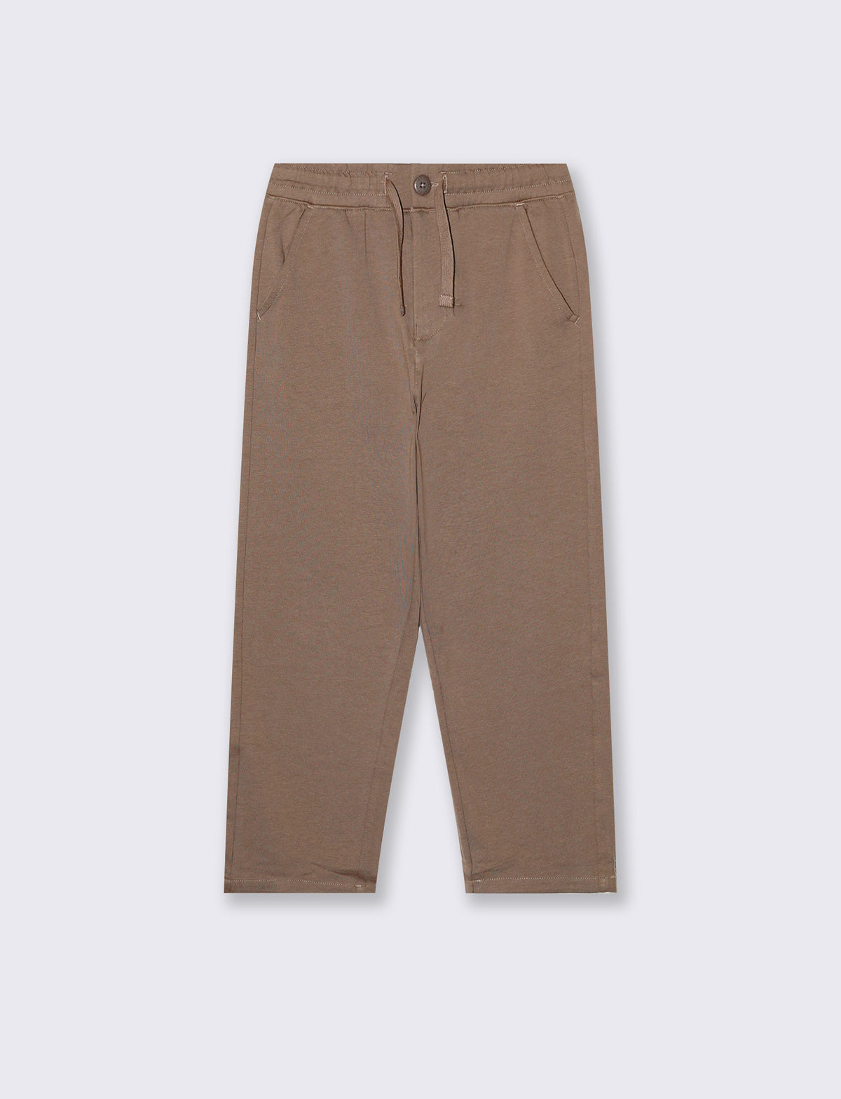 Pantalone con coulisse. - Grigio talpa