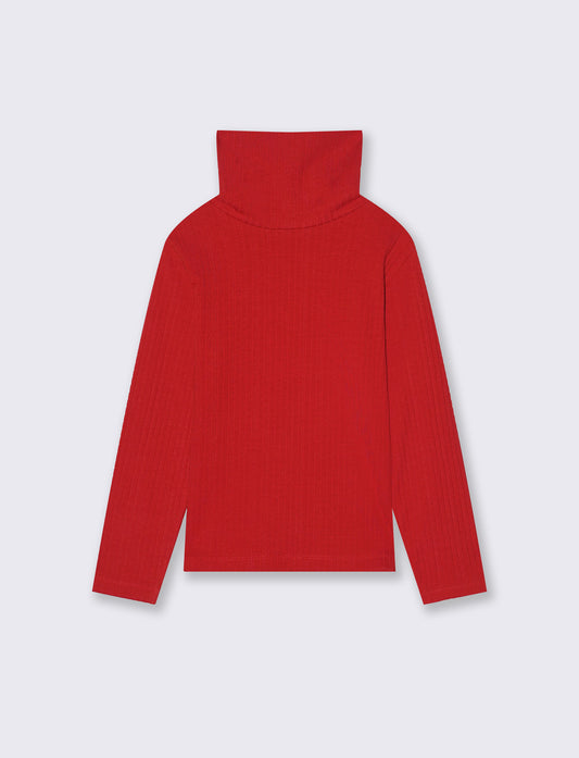Maglia collo alto - Rosso