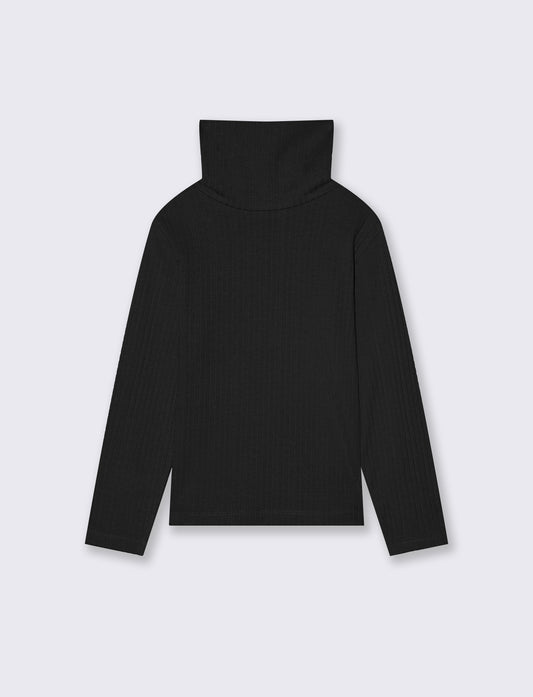 Maglia collo alto - Nero
