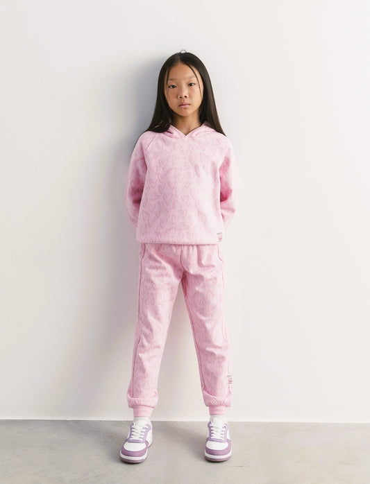 Jogger stampato - Rosa