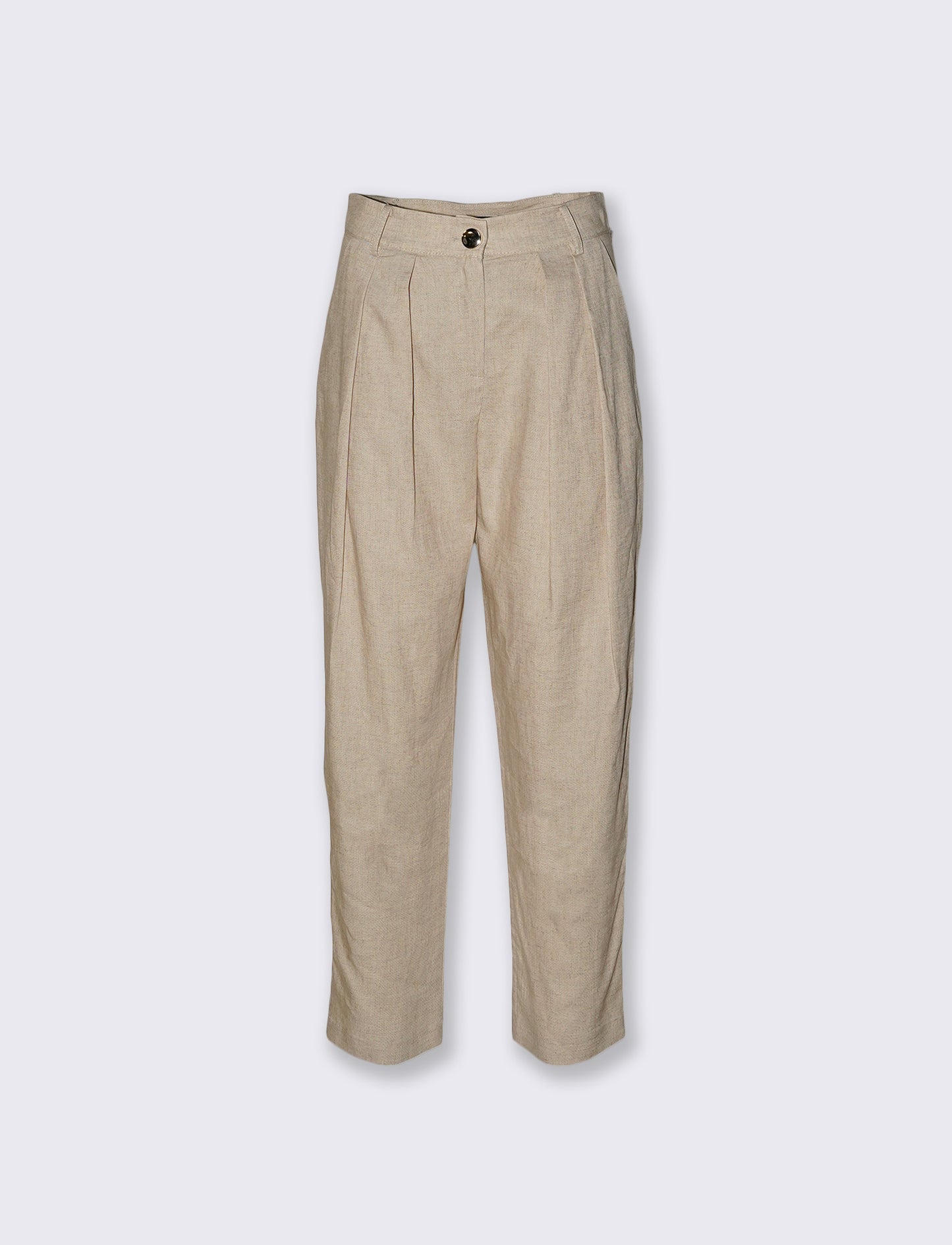 PANTALONI IN LINO - Beige