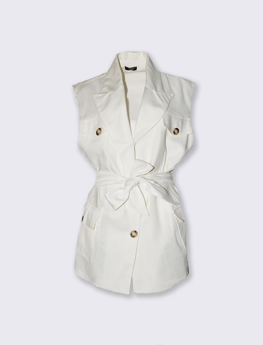 BLAZER GIROMANICA - Bianco latte