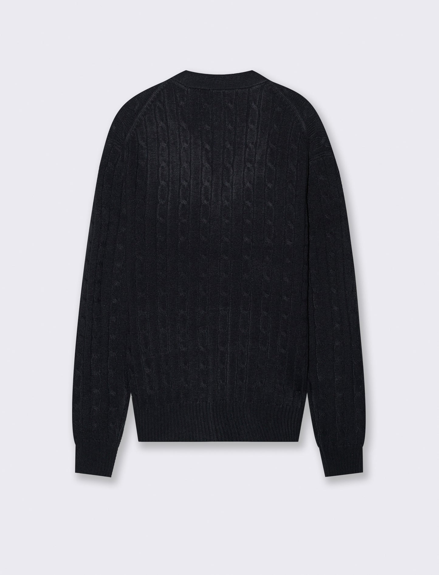 MAGLIA CARDIGAN A TRECCE: - Blu