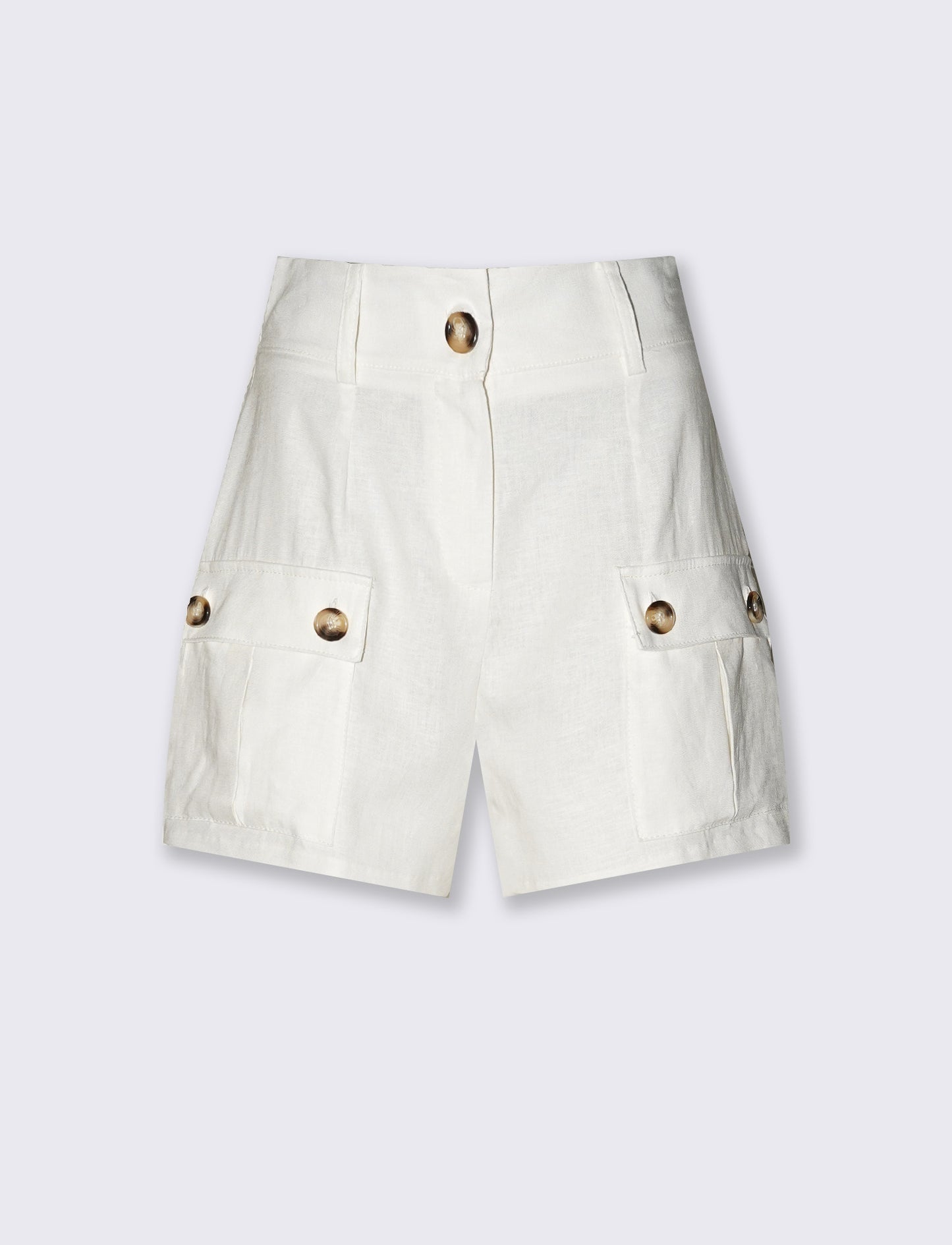 SHORTS CARGO - Bianco latte