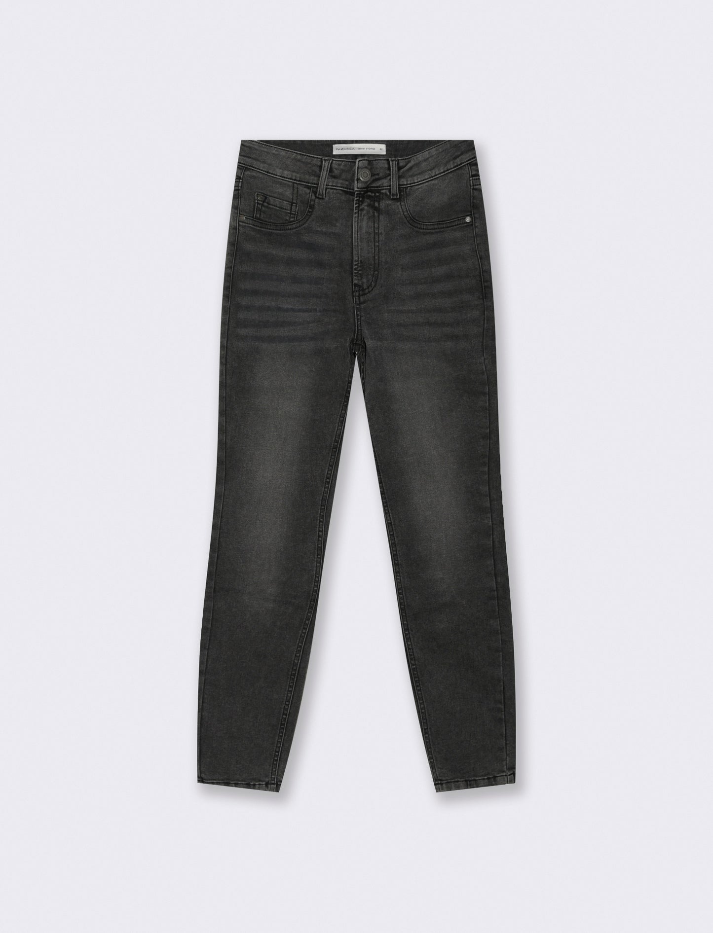 JEANS SKINNY VITA REGOLARE - Nero
