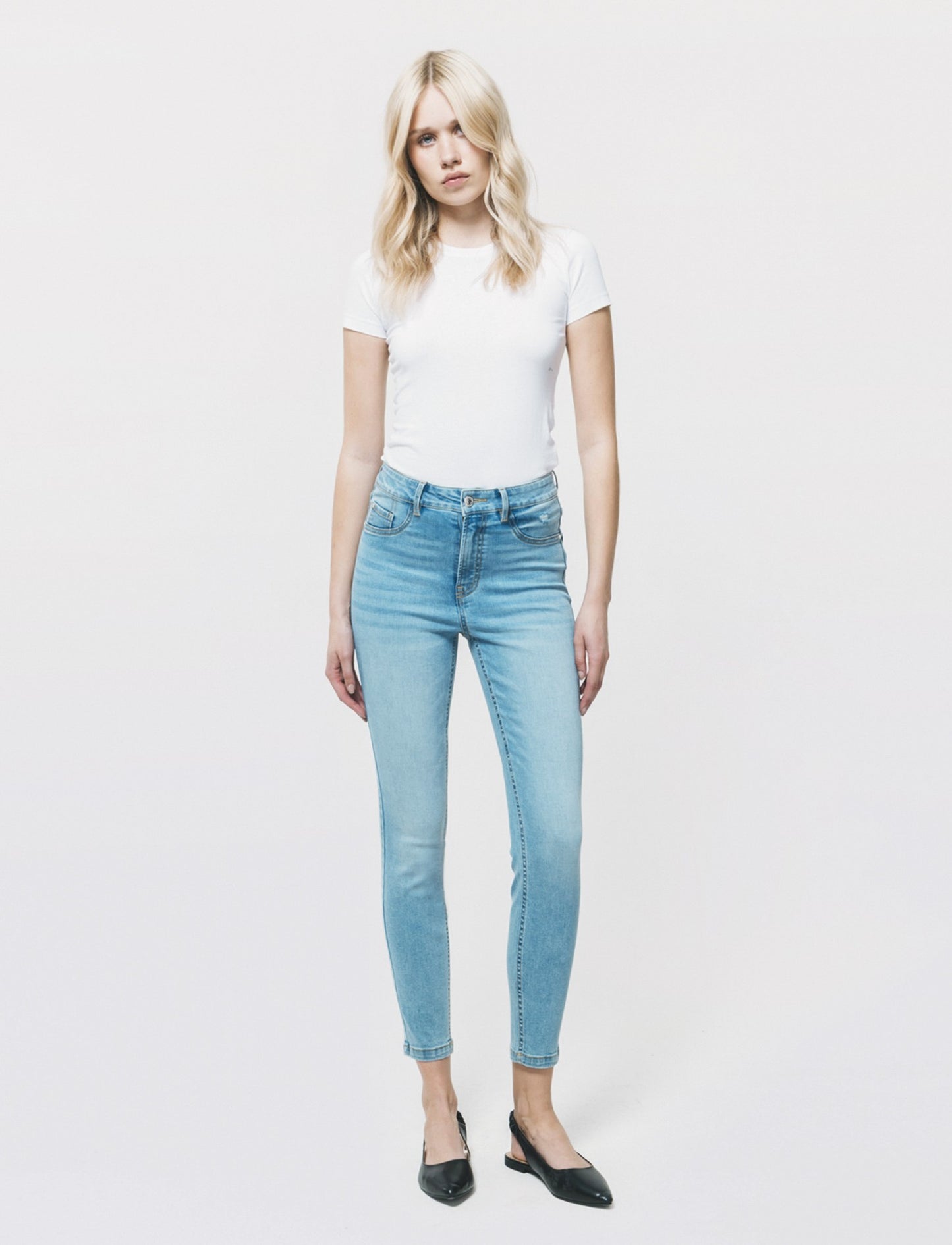 JEANS SKINNY VITA REGOLARE - Denim
