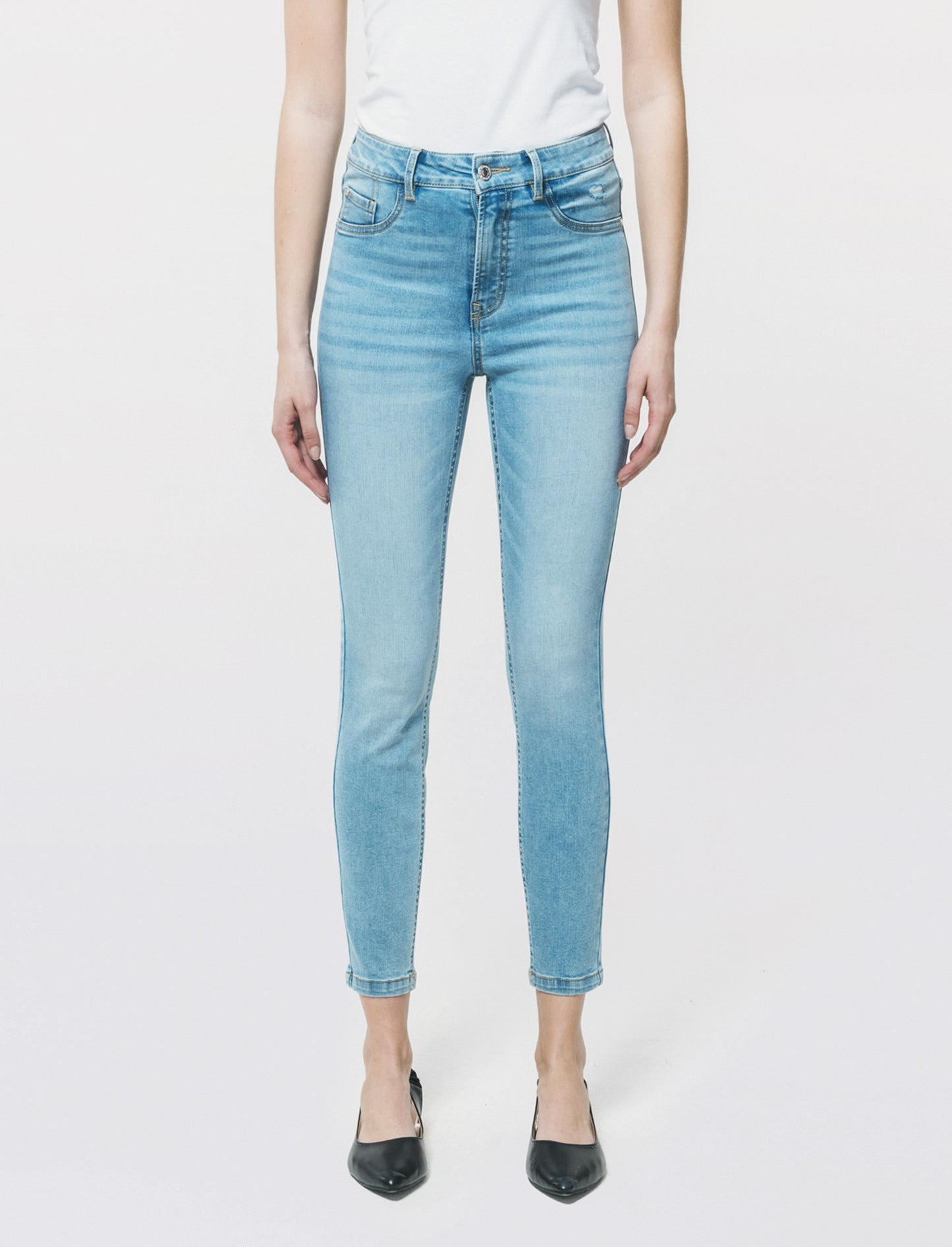 JEANS SKINNY VITA REGOLARE - Denim
