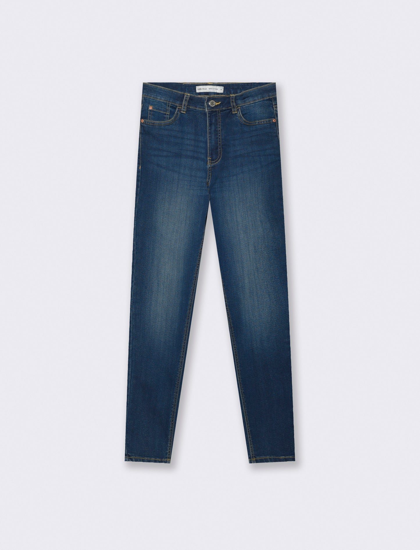 Jeans Skinny 5 Tasche Vita Regular - DENIM SCURO