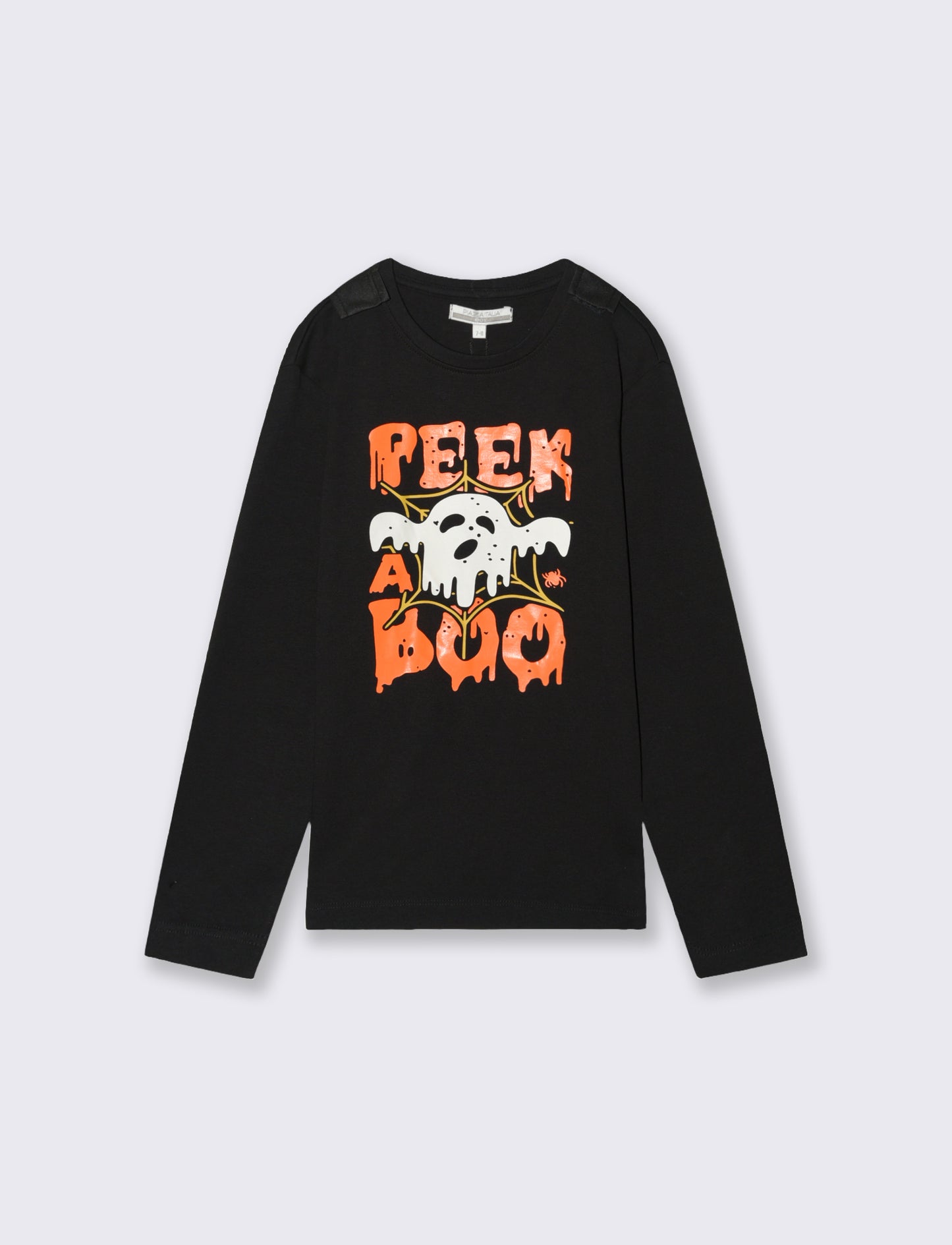 T-shirt con mantello - Nero