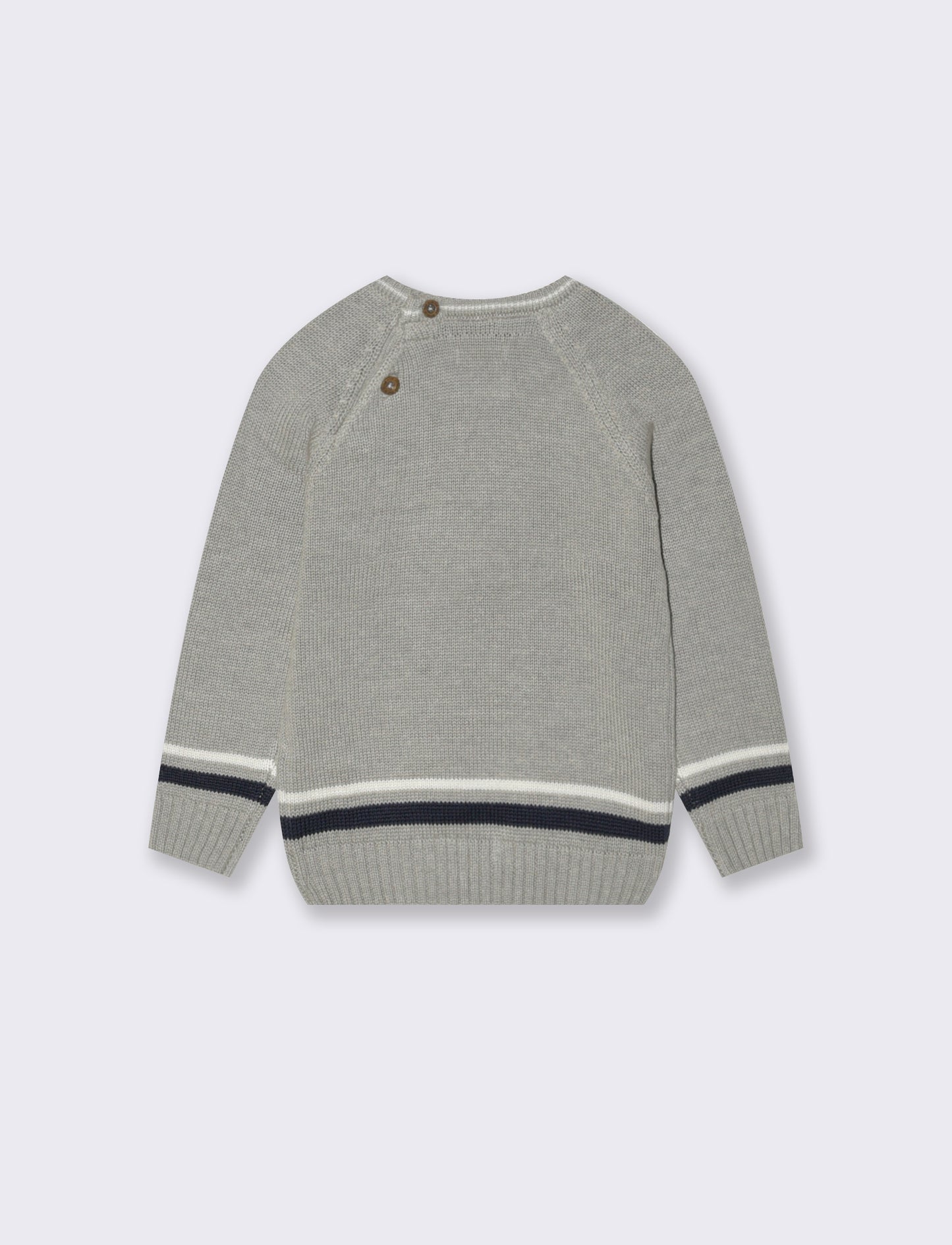 Cardigan con pelliccia interna - Grigio mel.