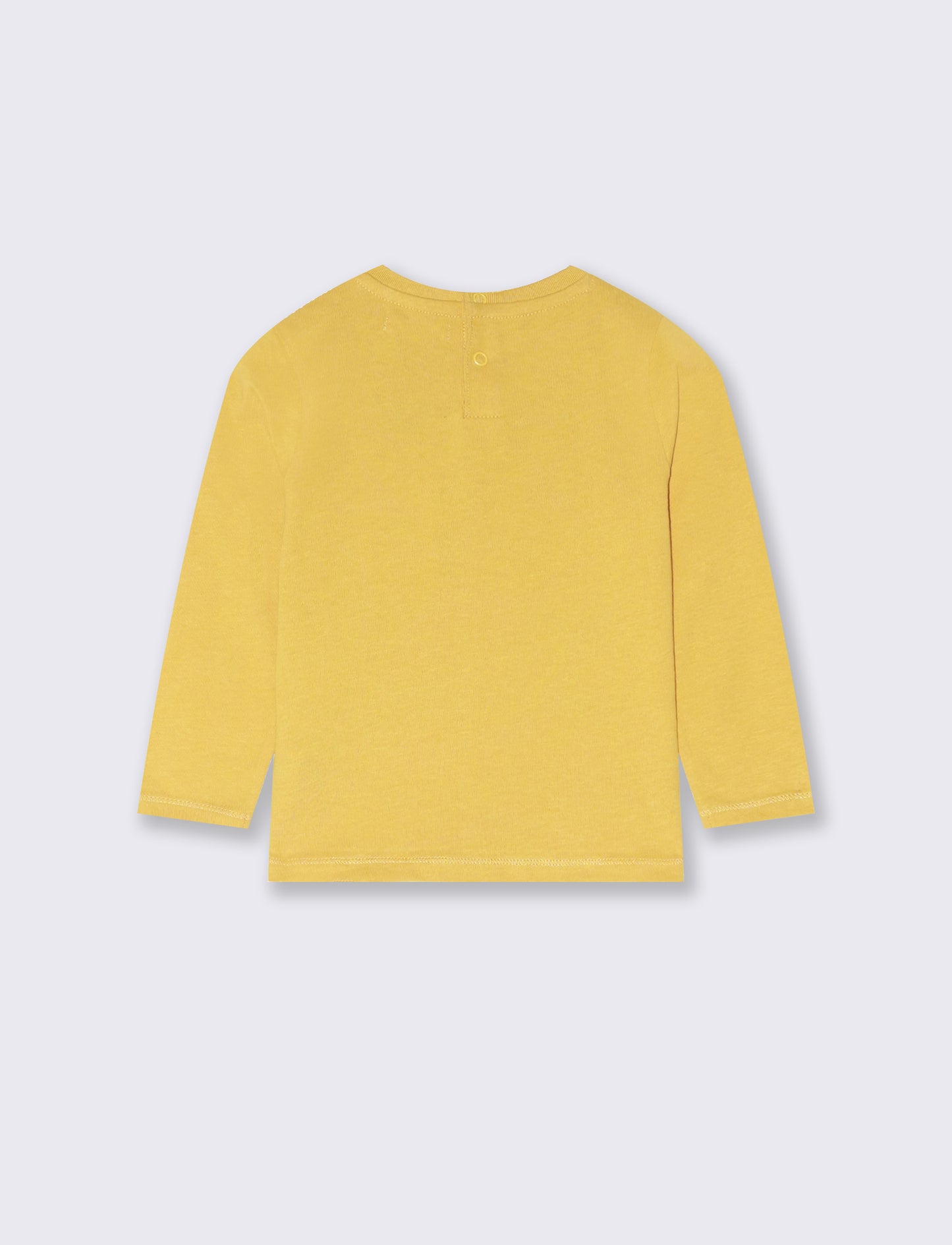 T shirt  basica con stampa - Ocra