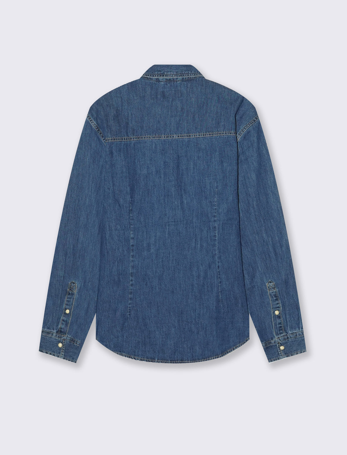 CAMICIA IN DENIM CON TASCHE - Denim