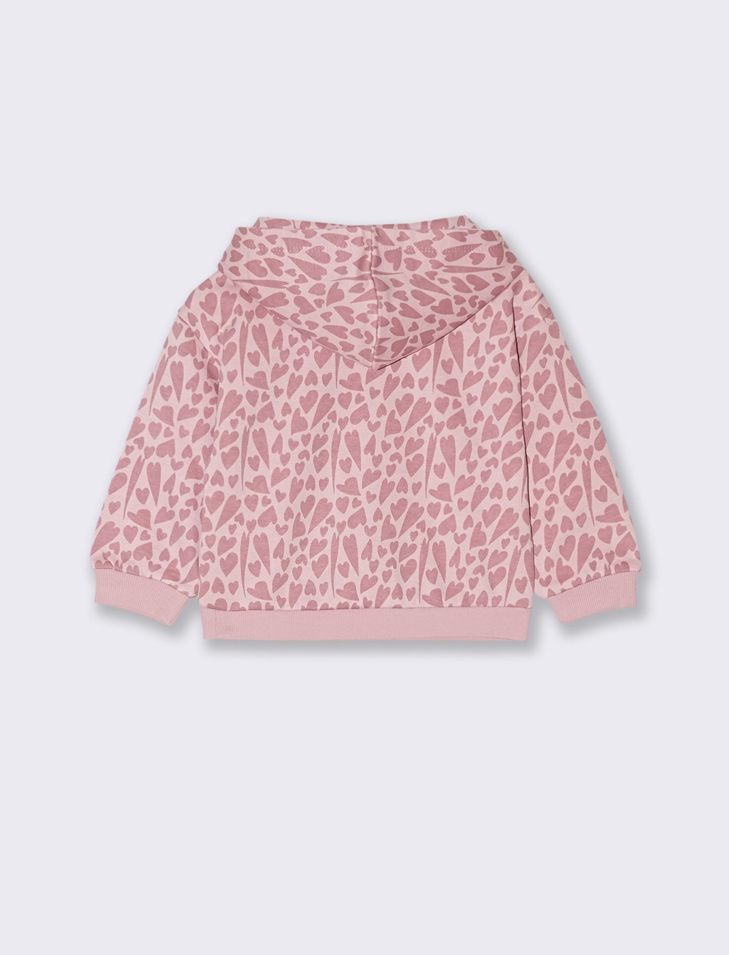 Felpa con stampa all over - Rosa
