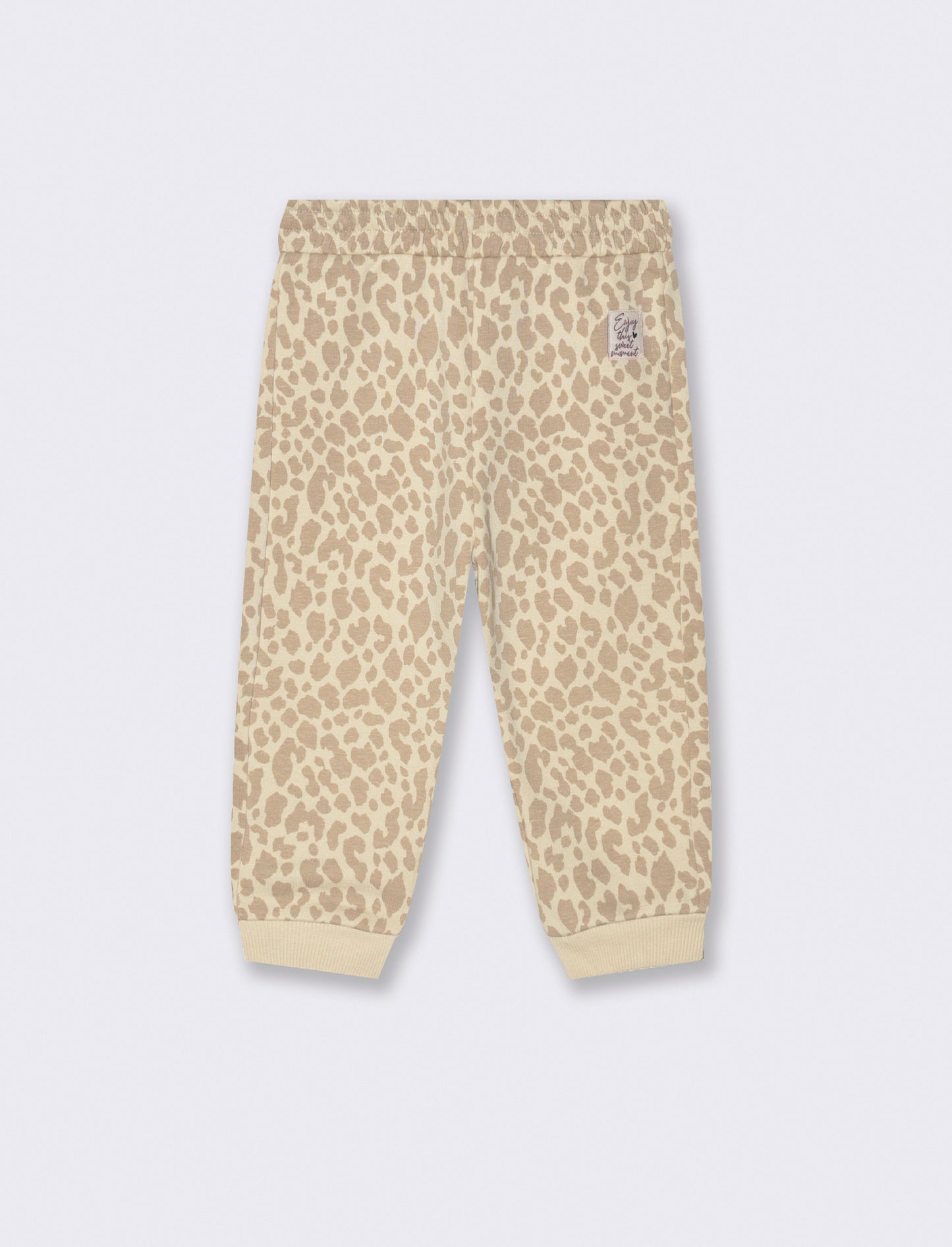 Jogger con stampa all over - Beige