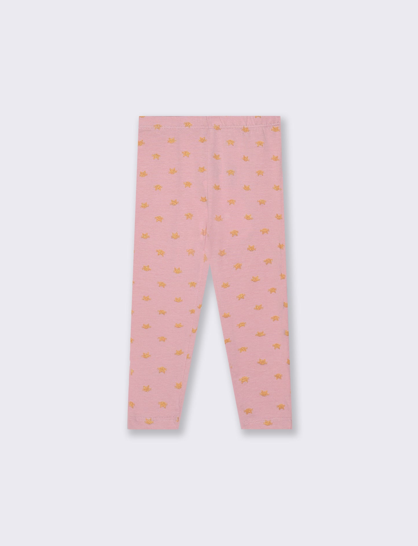 Leggings all over stampa in pasta - Rosa